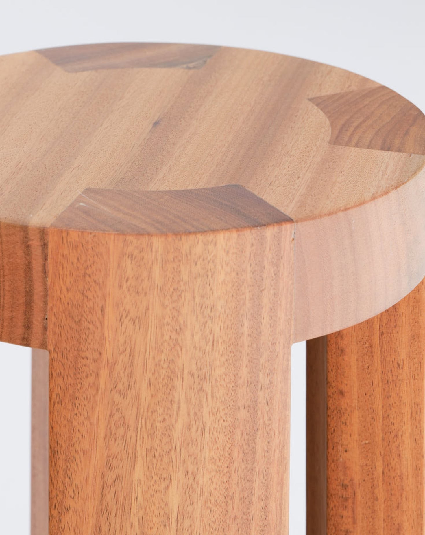 Gene Solid Wood Side Table Stool