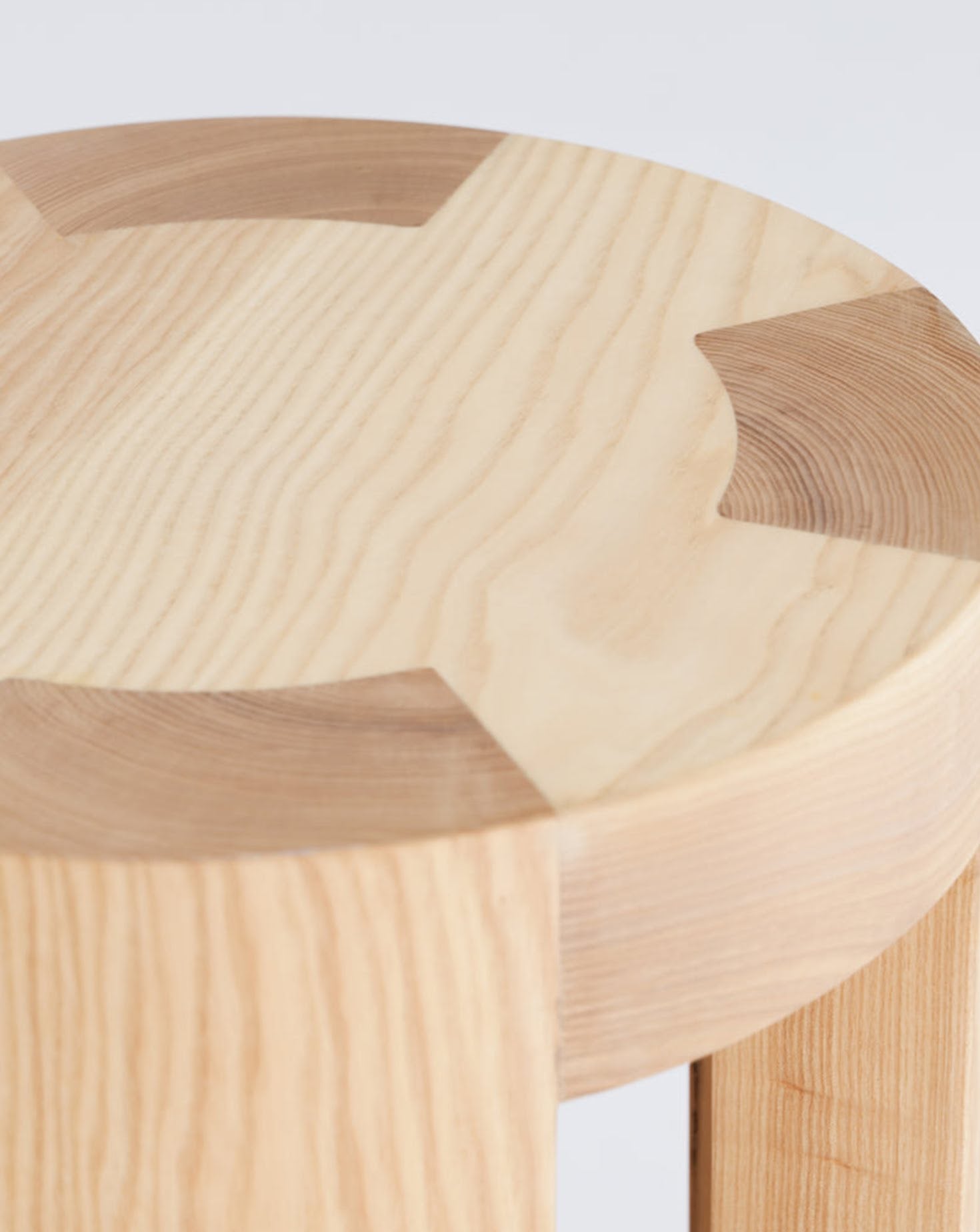 Gene Solid Wood Side Table Stool