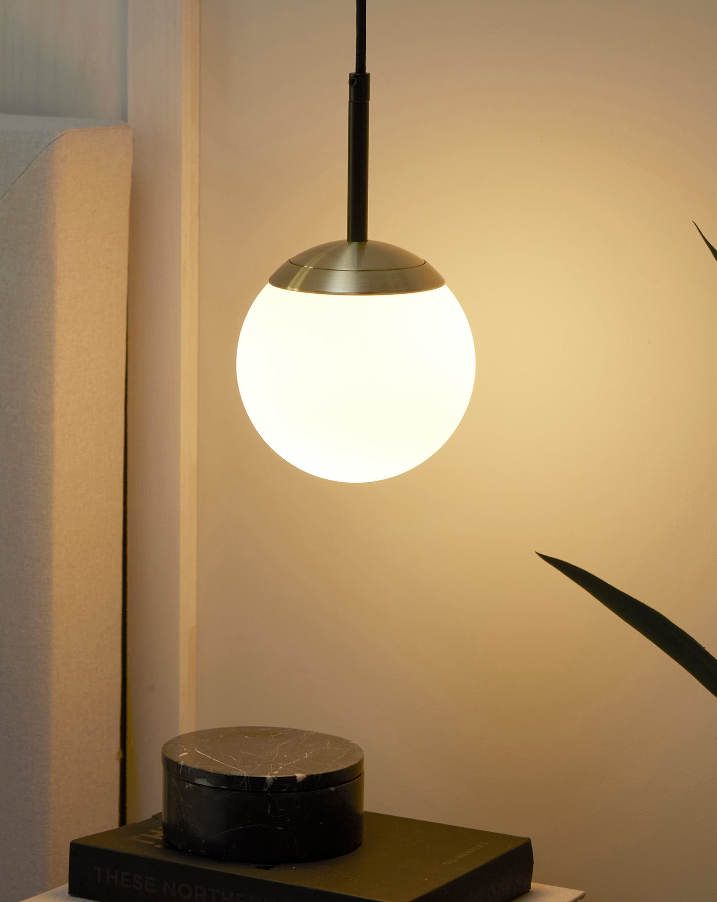 IO Single Brass Pendant Small