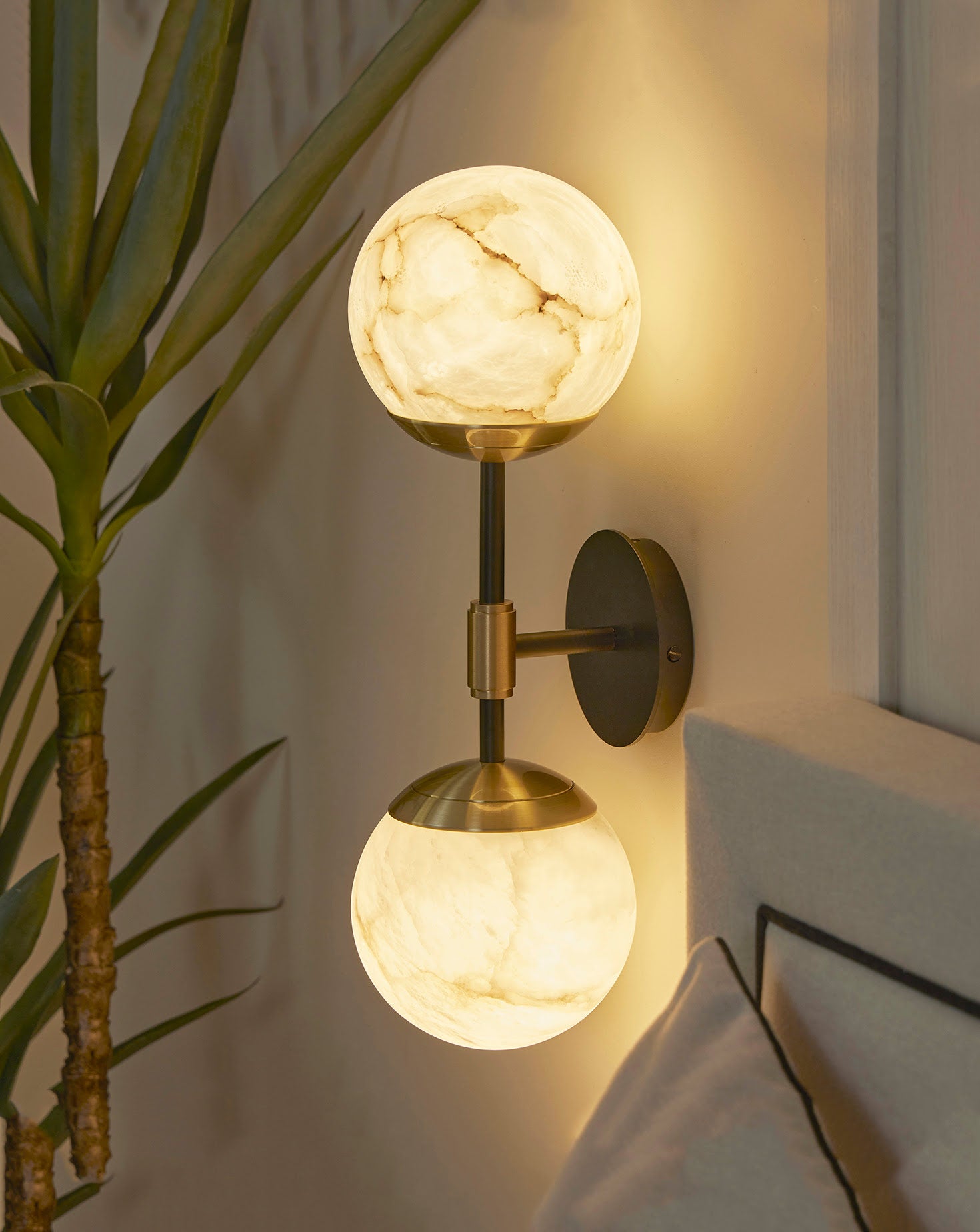 IO Twin Dual-Globed Wall Light