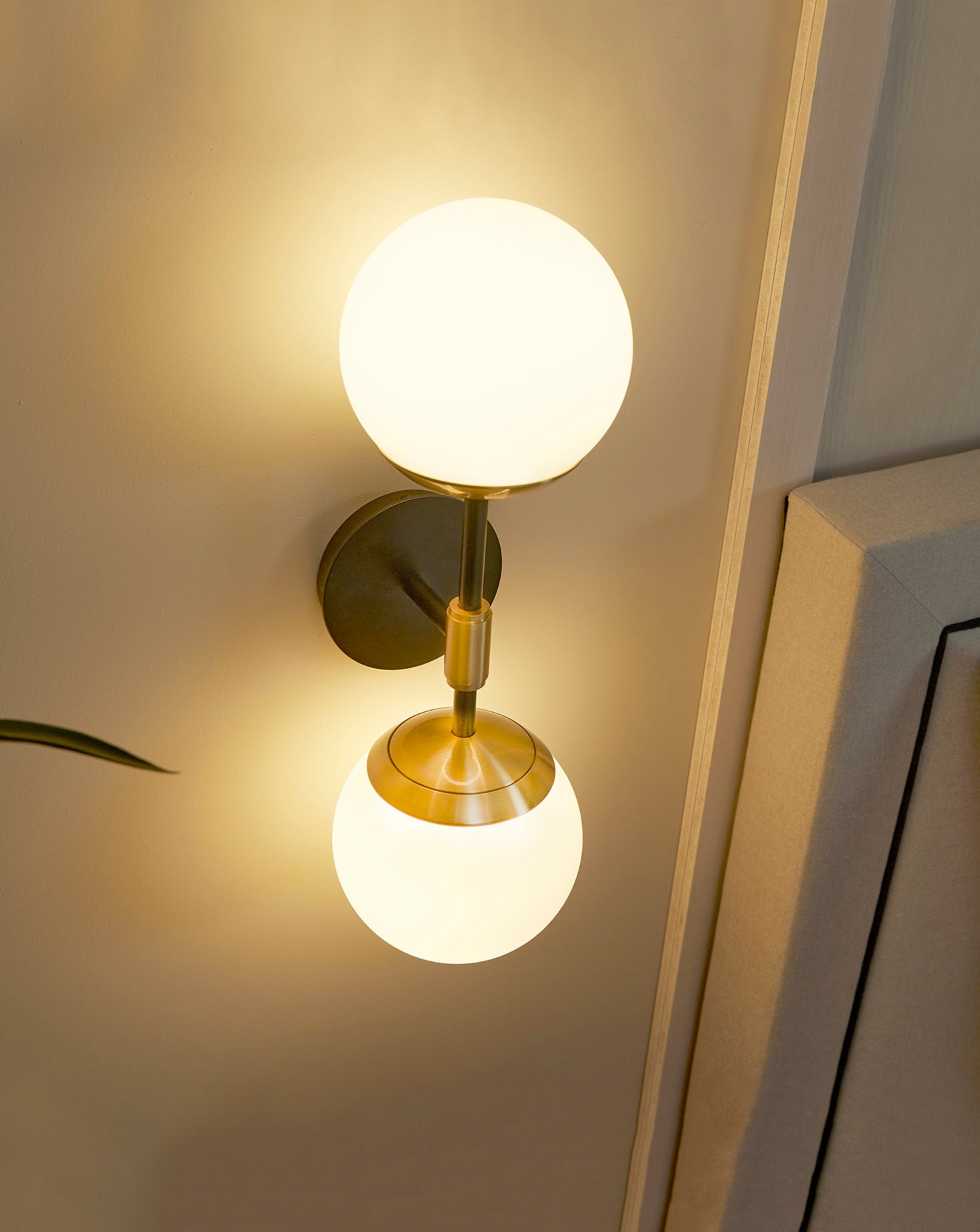 IO Twin Dual-Globed Wall Light