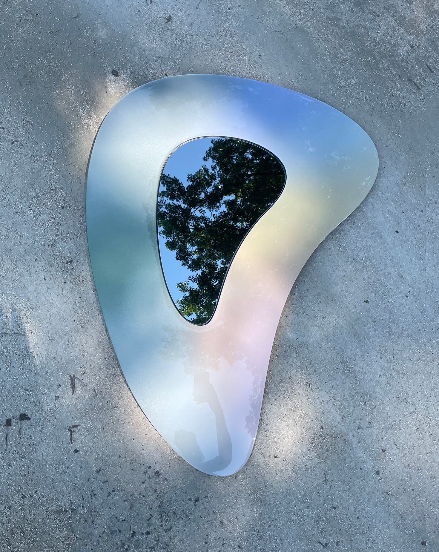 Jewel Acrylic and Resin Grey Mirror