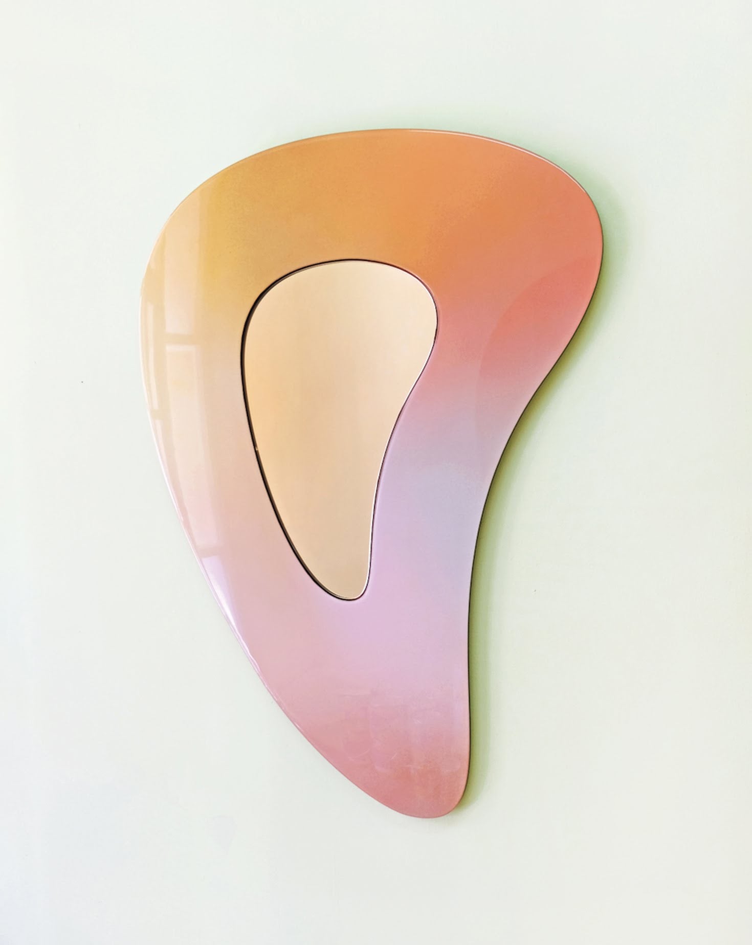 Jewel Acrylic and Resin Rosé Mirror