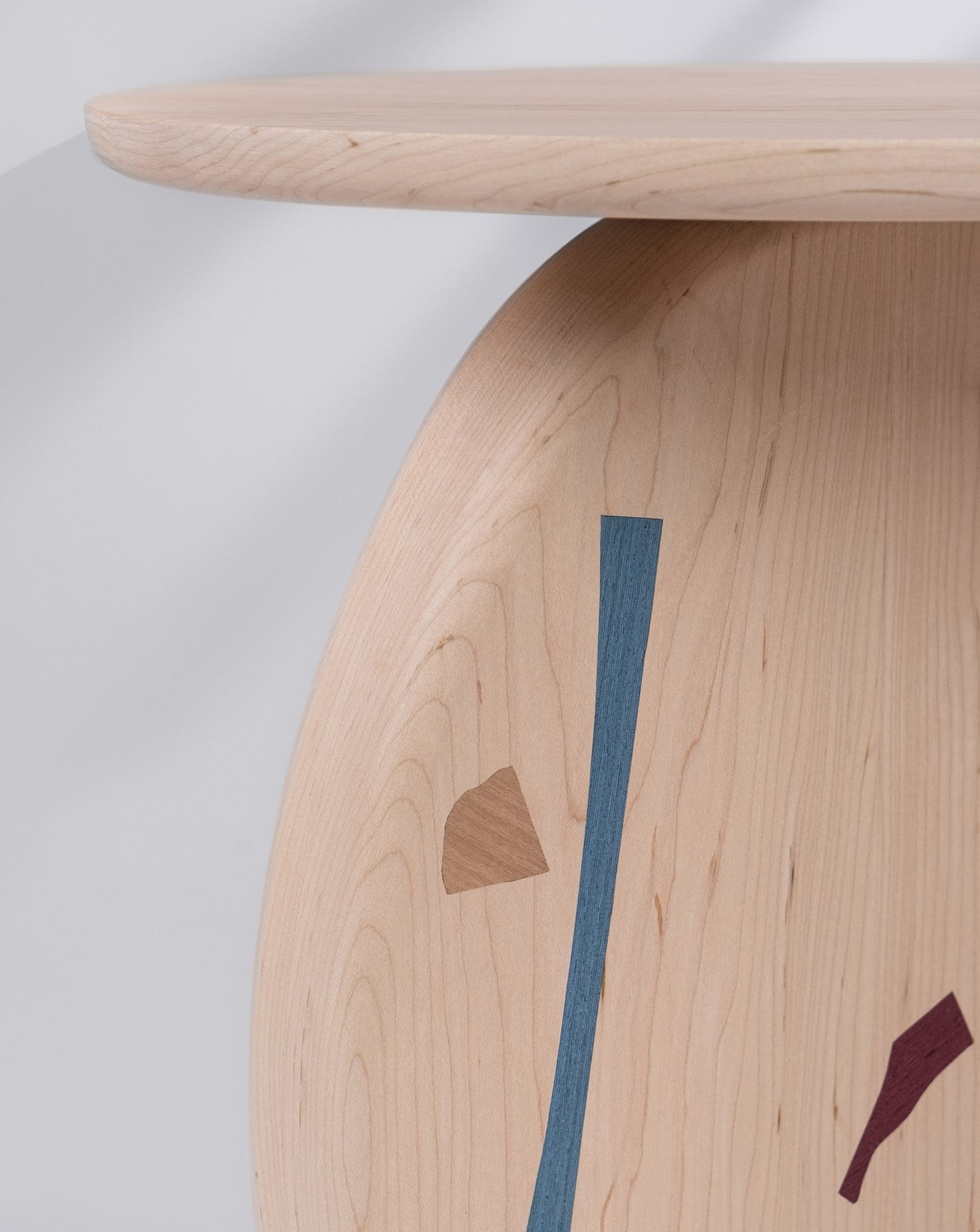 Kaan Maple Wood Side Table