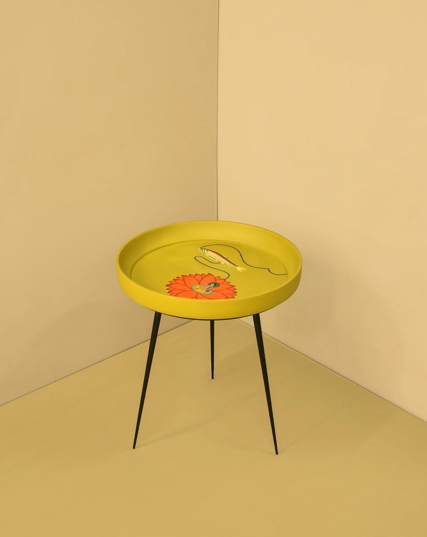 Kalam - The Fish, The Scholar and The Lotus Side Table