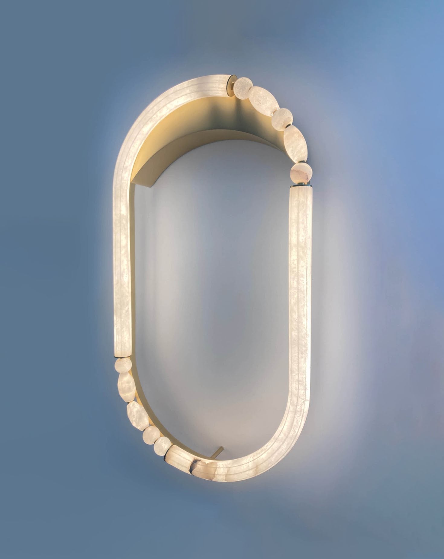 Pearl Satin Brass Wall Light