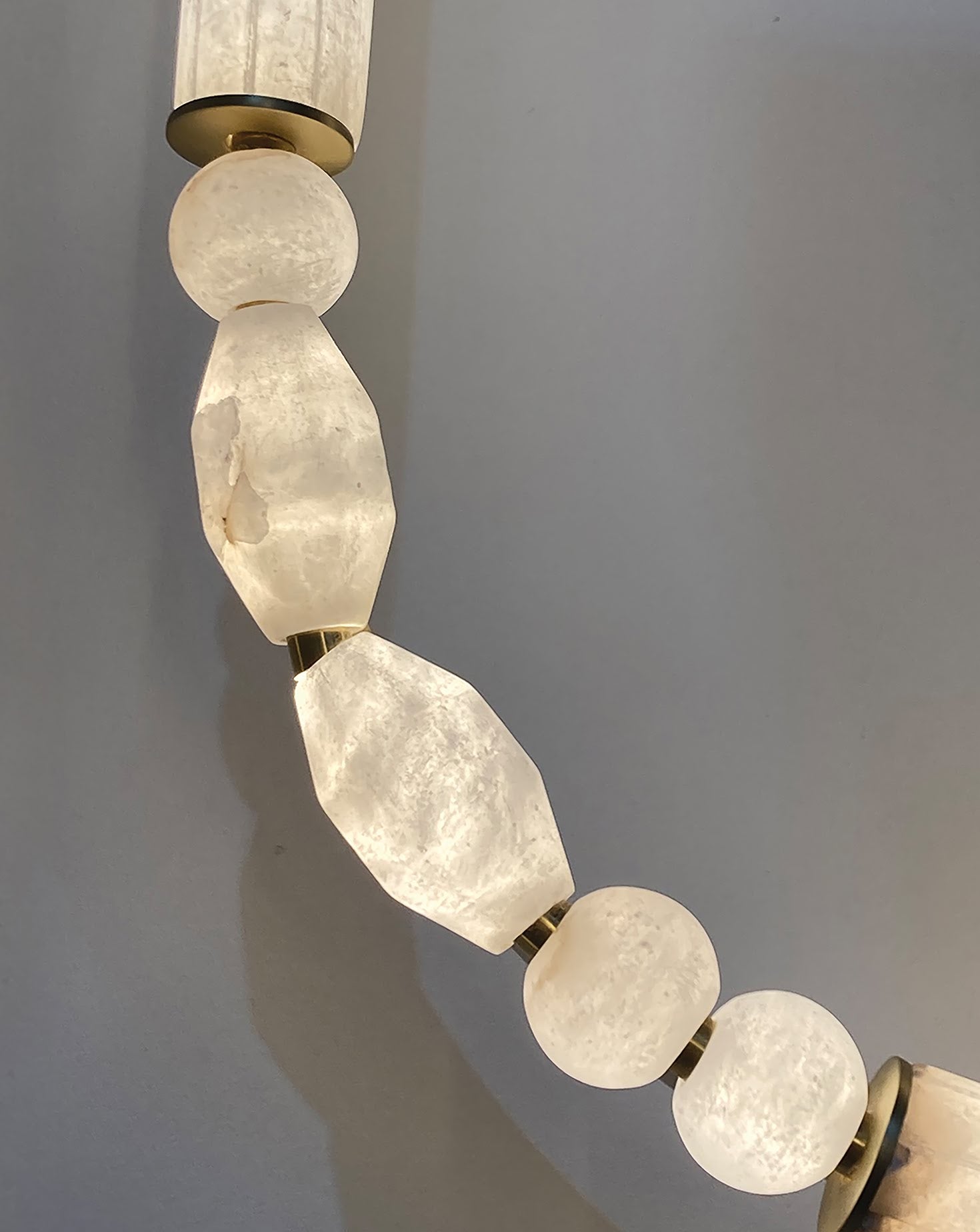 Pearl Satin Brass Wall Light