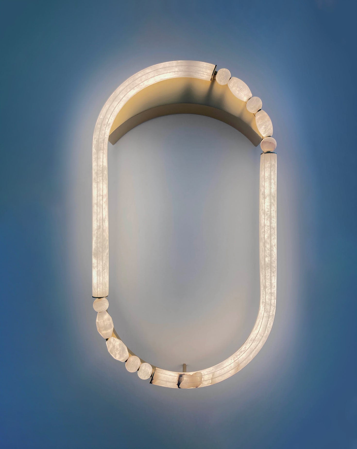 Pearl Satin Brass Wall Light