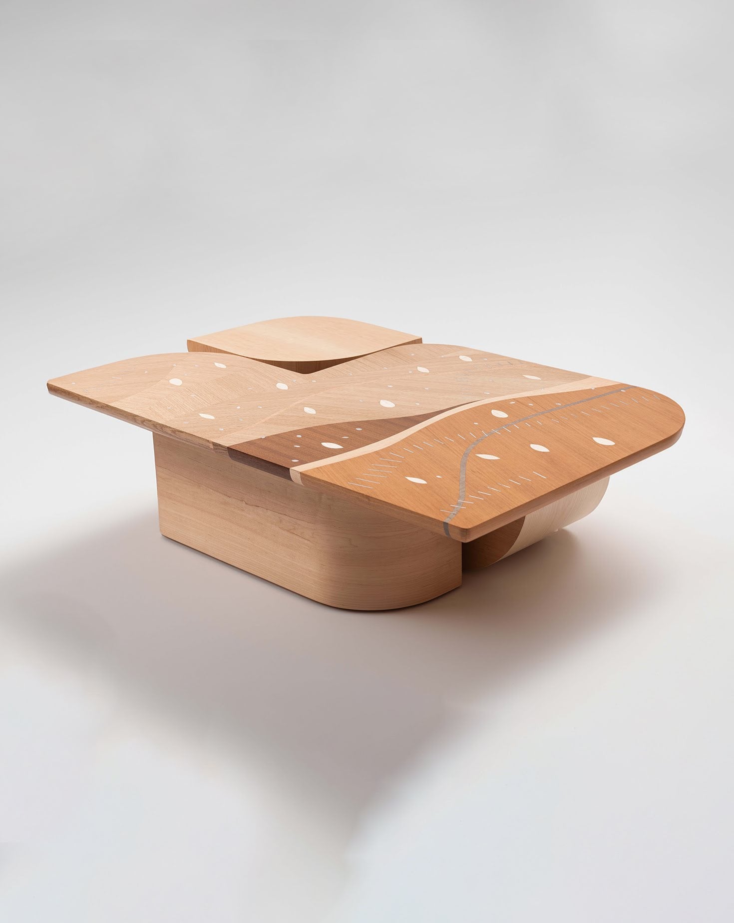 Matar Maple Wood Low Coffee Table