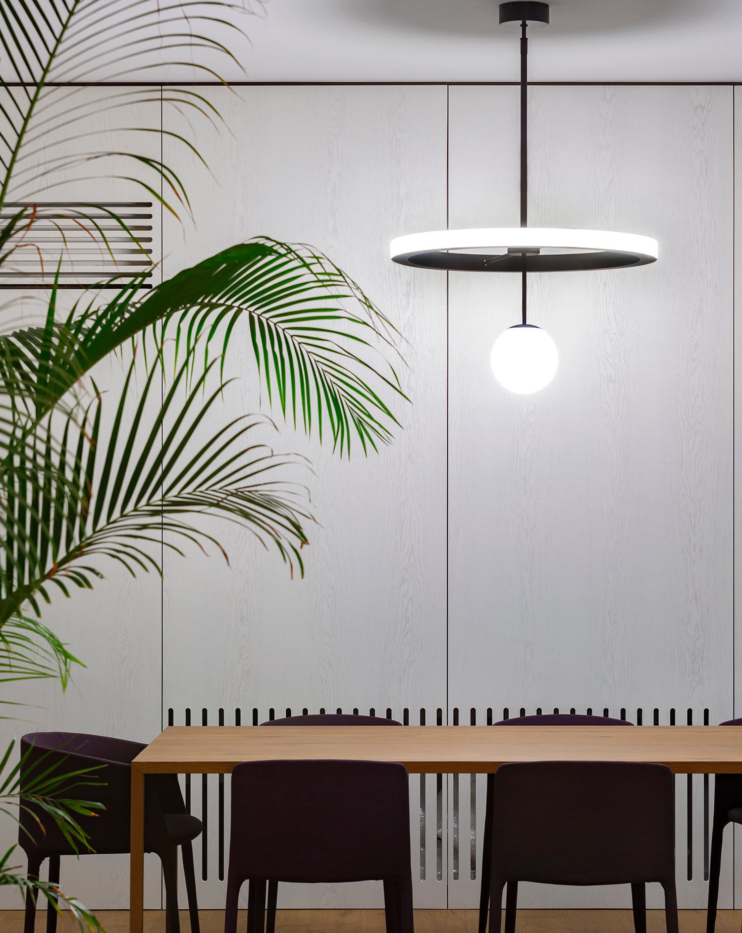 Ring Powdercoated Metal Pendant