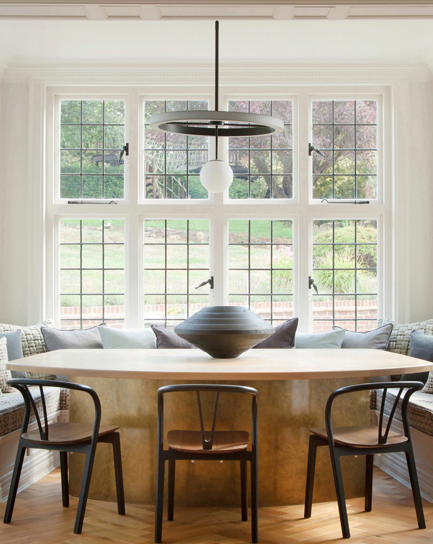 Ring Powdercoated Metal Pendant