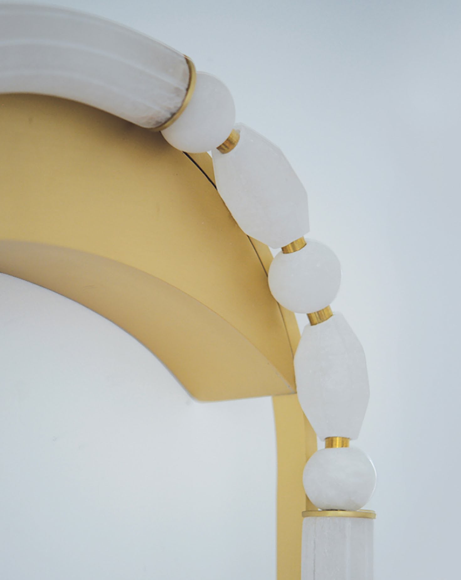Pearl Satin Brass Wall Light