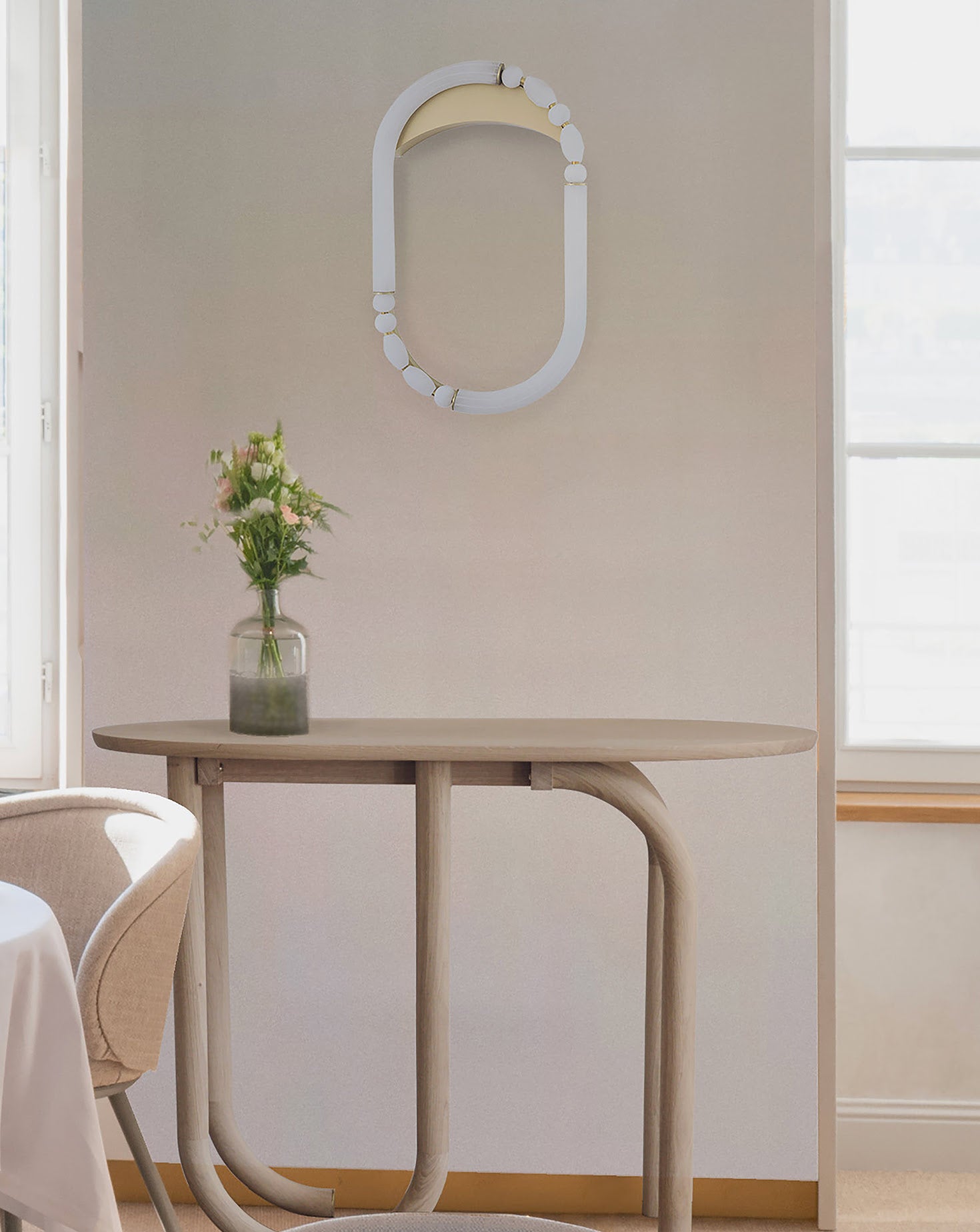 Pearl Satin Brass Wall Light