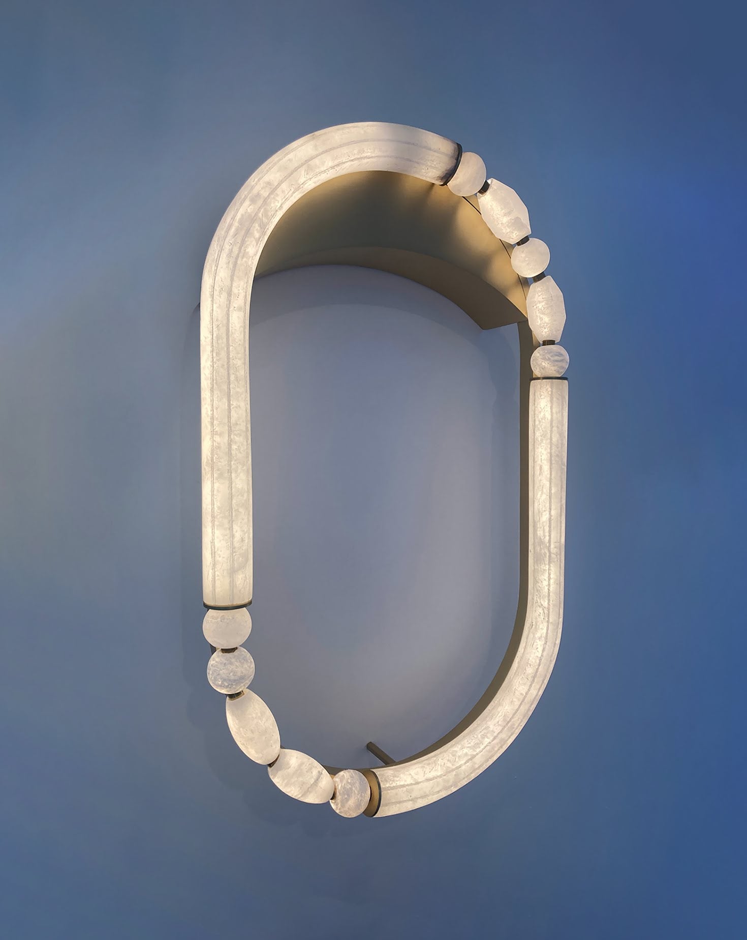 Pearl Satin Brass Wall Light