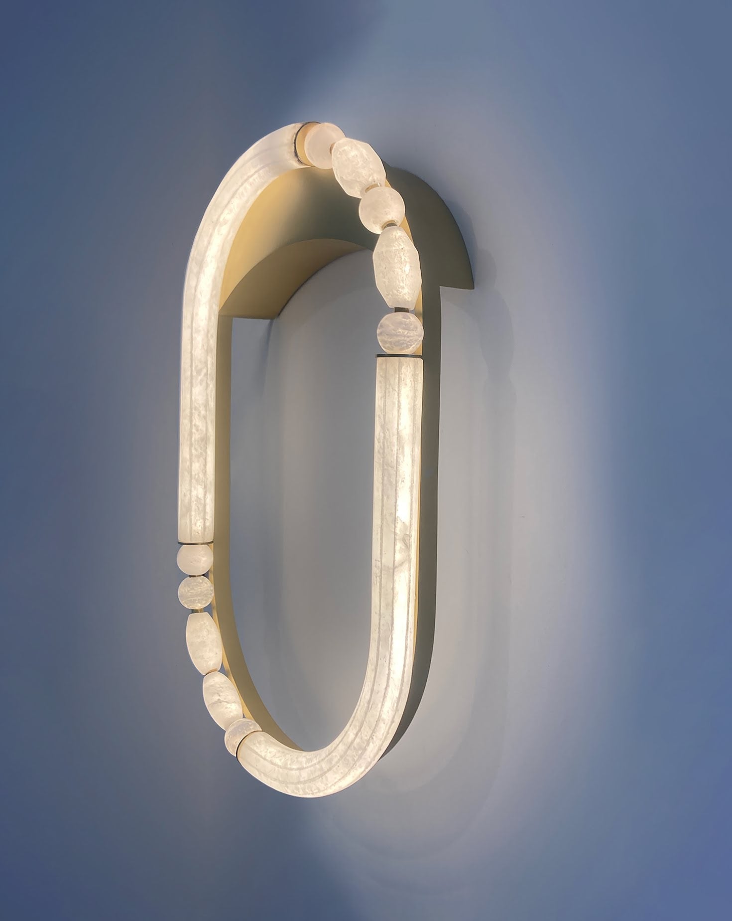 Pearl Satin Brass Wall Light