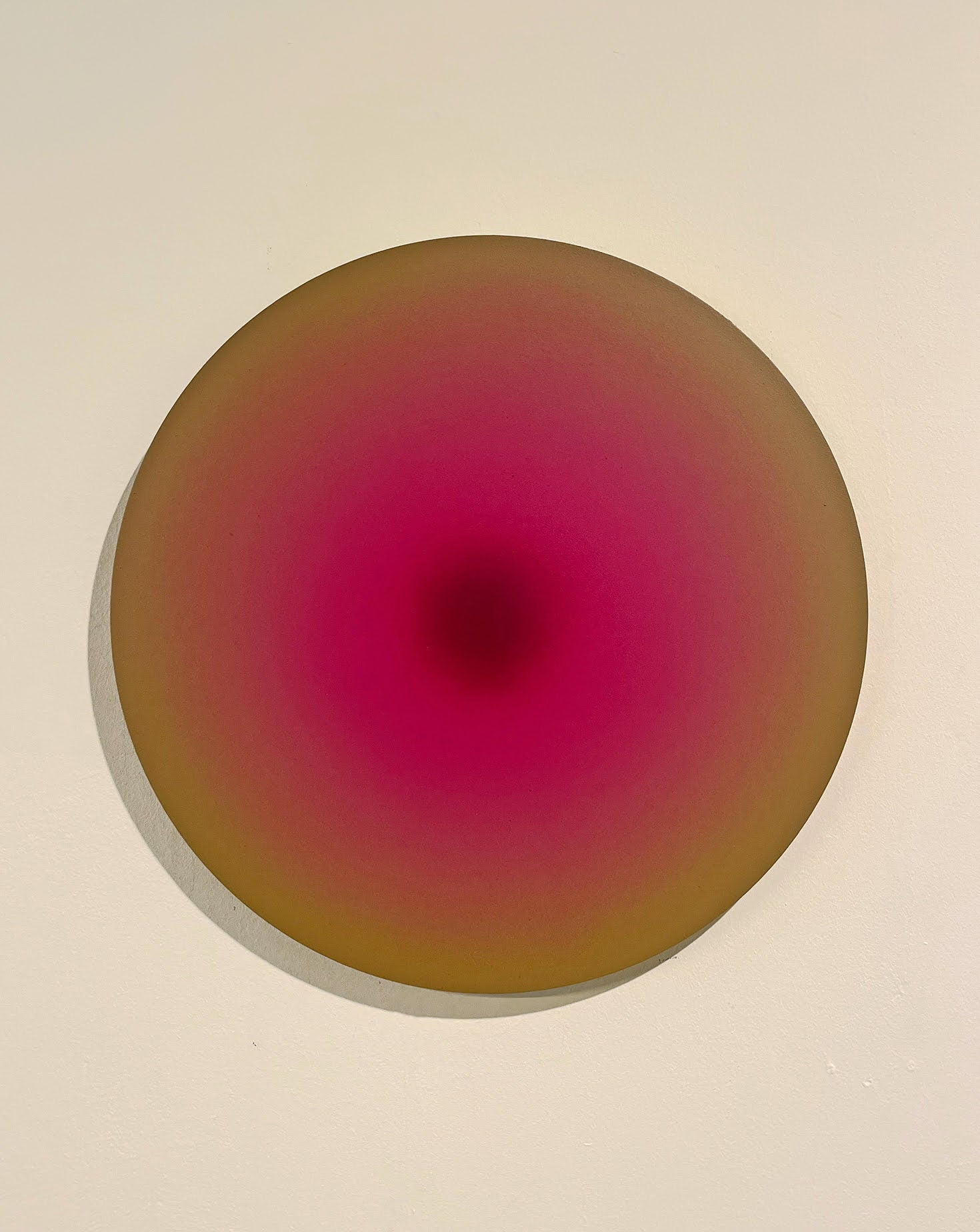 Soft Dot Olive Acrylic Paint Wall Art