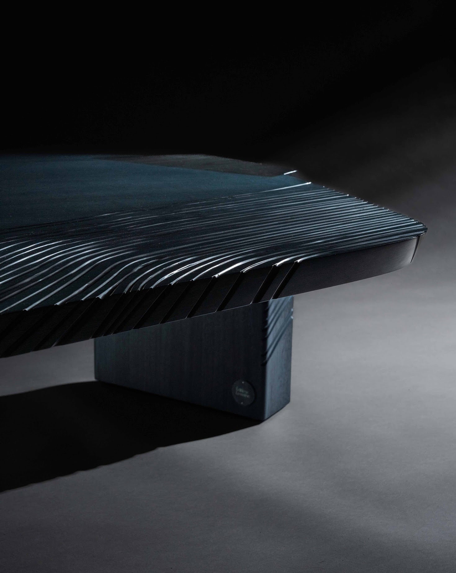 Walima Maple Wood Blue Low Coffee Table