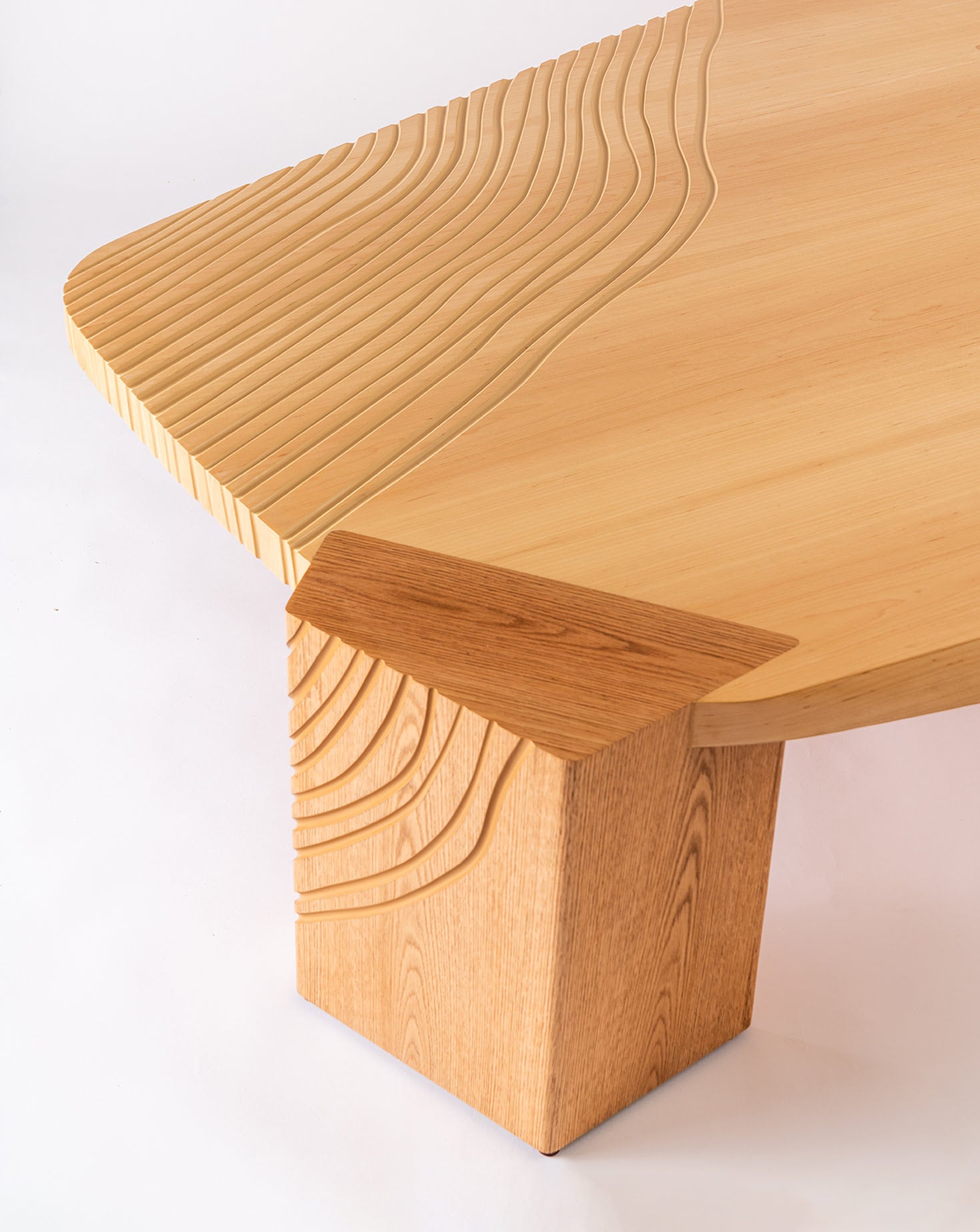 Walima Natural Maple Wood Low Coffee Table