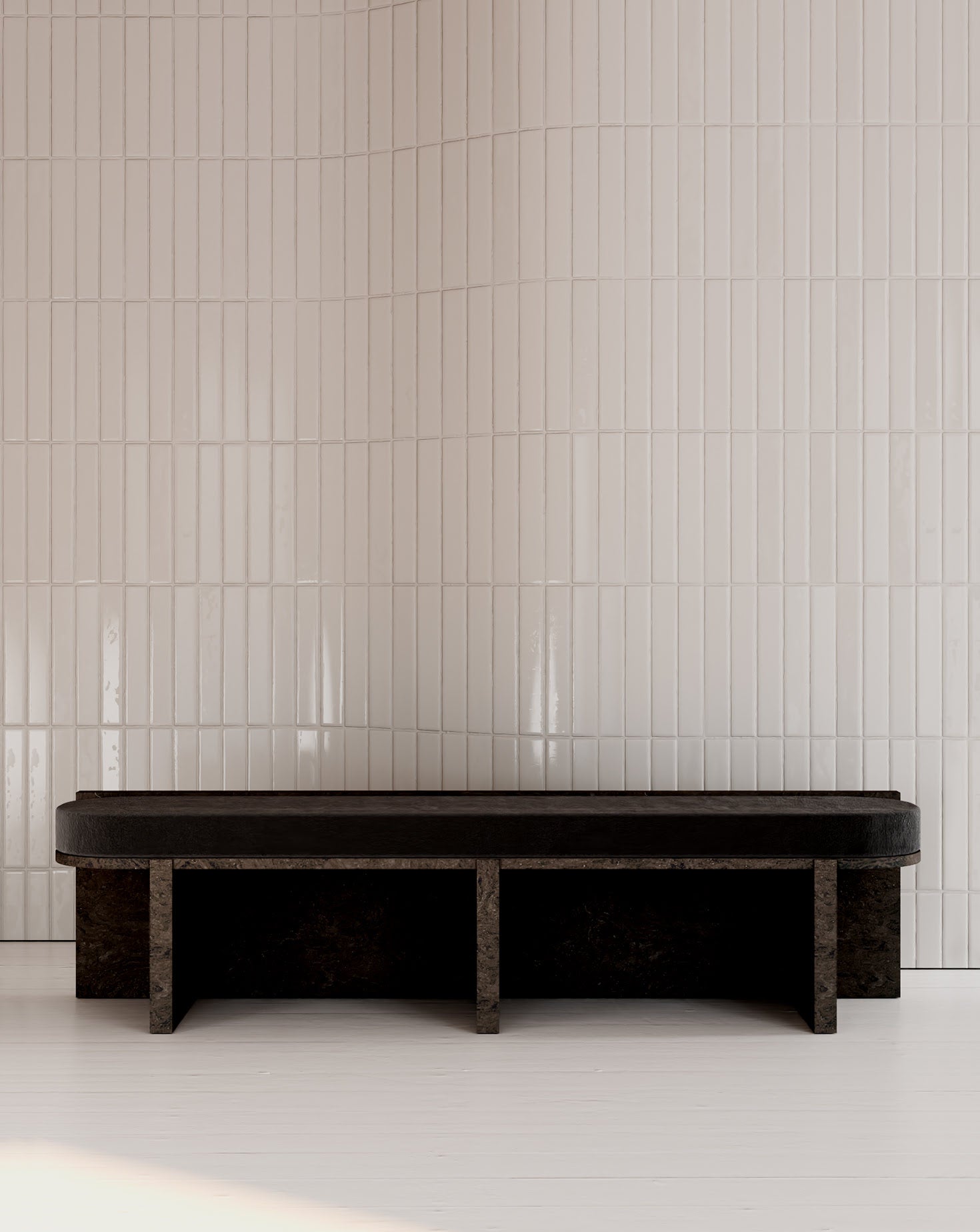 Cork and Velvet Bench