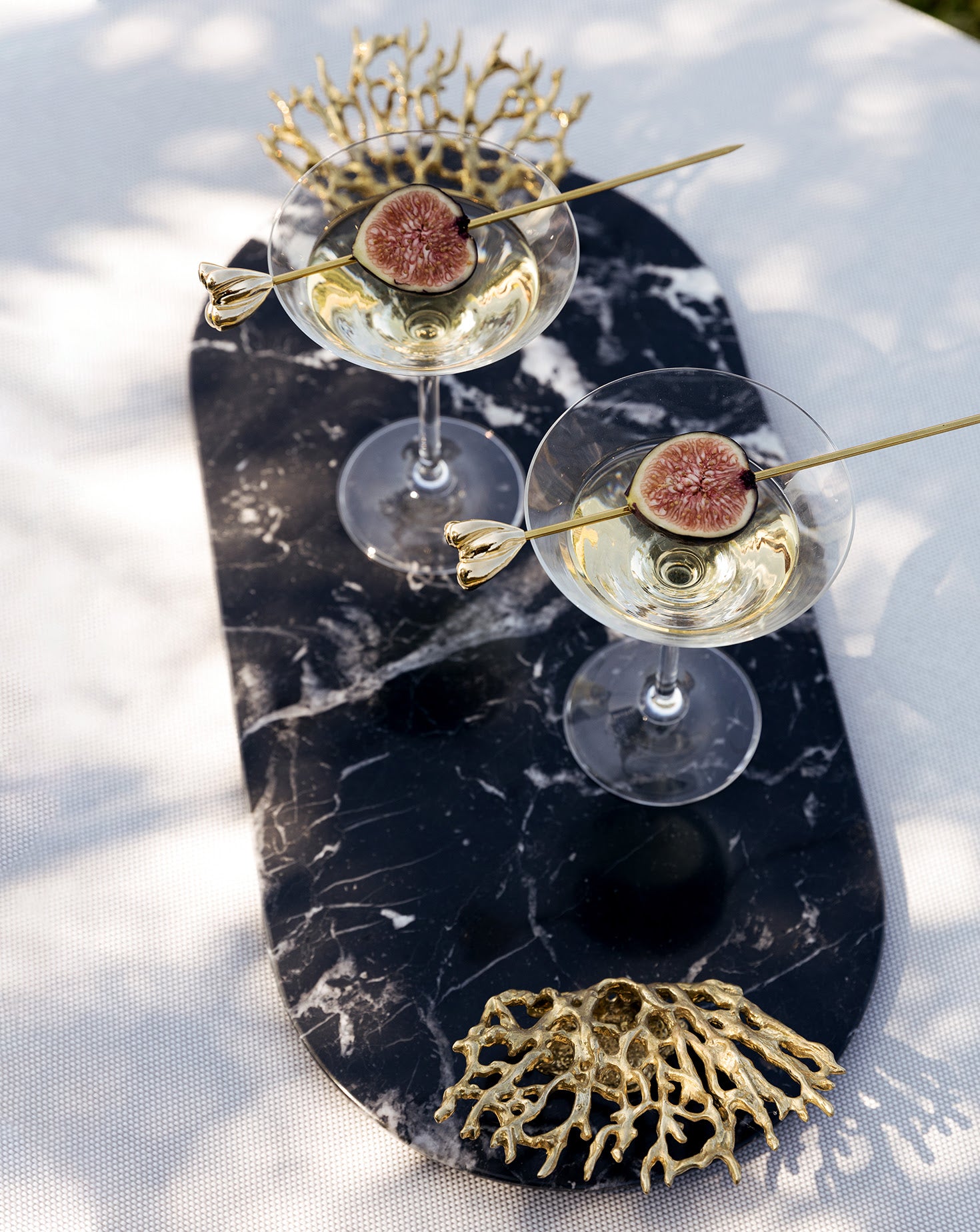 Maris Nero Marquina Marble Tray