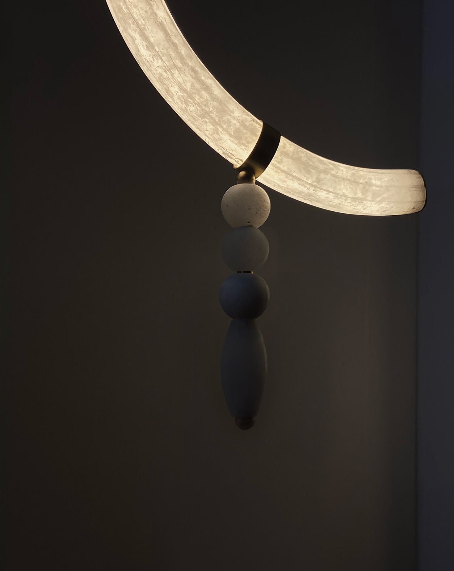 Canne Satin Brass Pendant