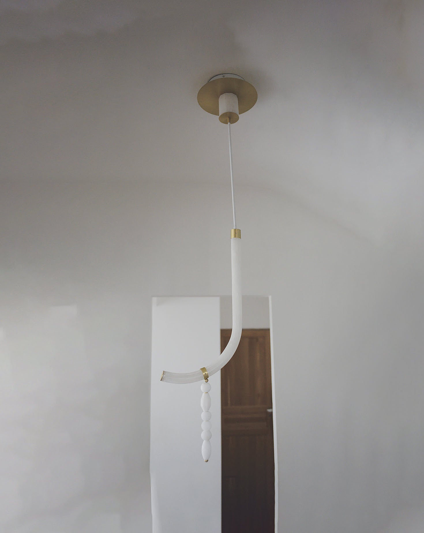 Canne Satin Brass Pendant