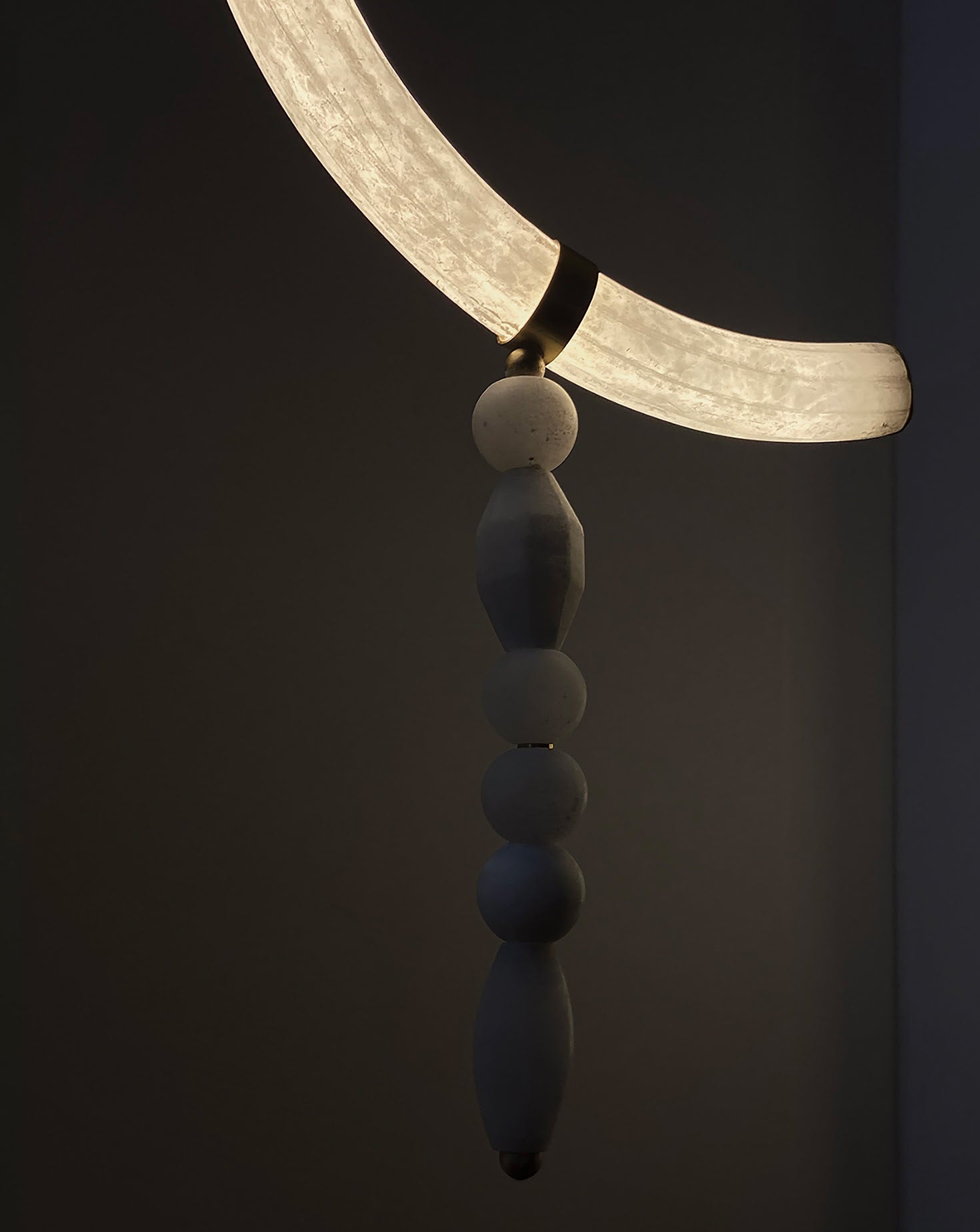 Canne Satin Brass Pendant