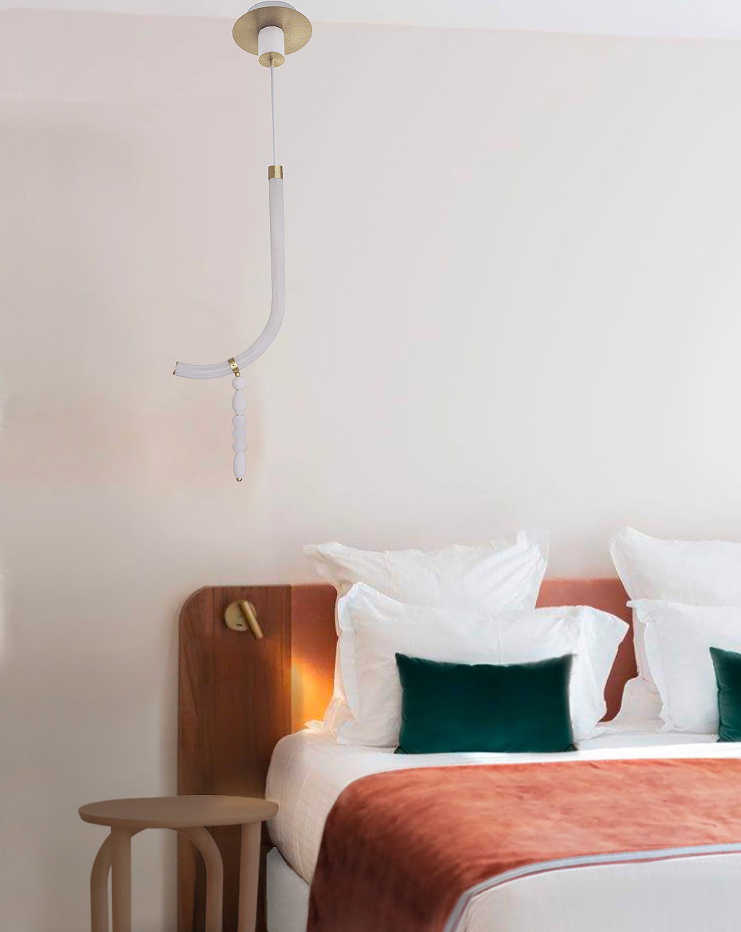 Canne Satin Brass Pendant