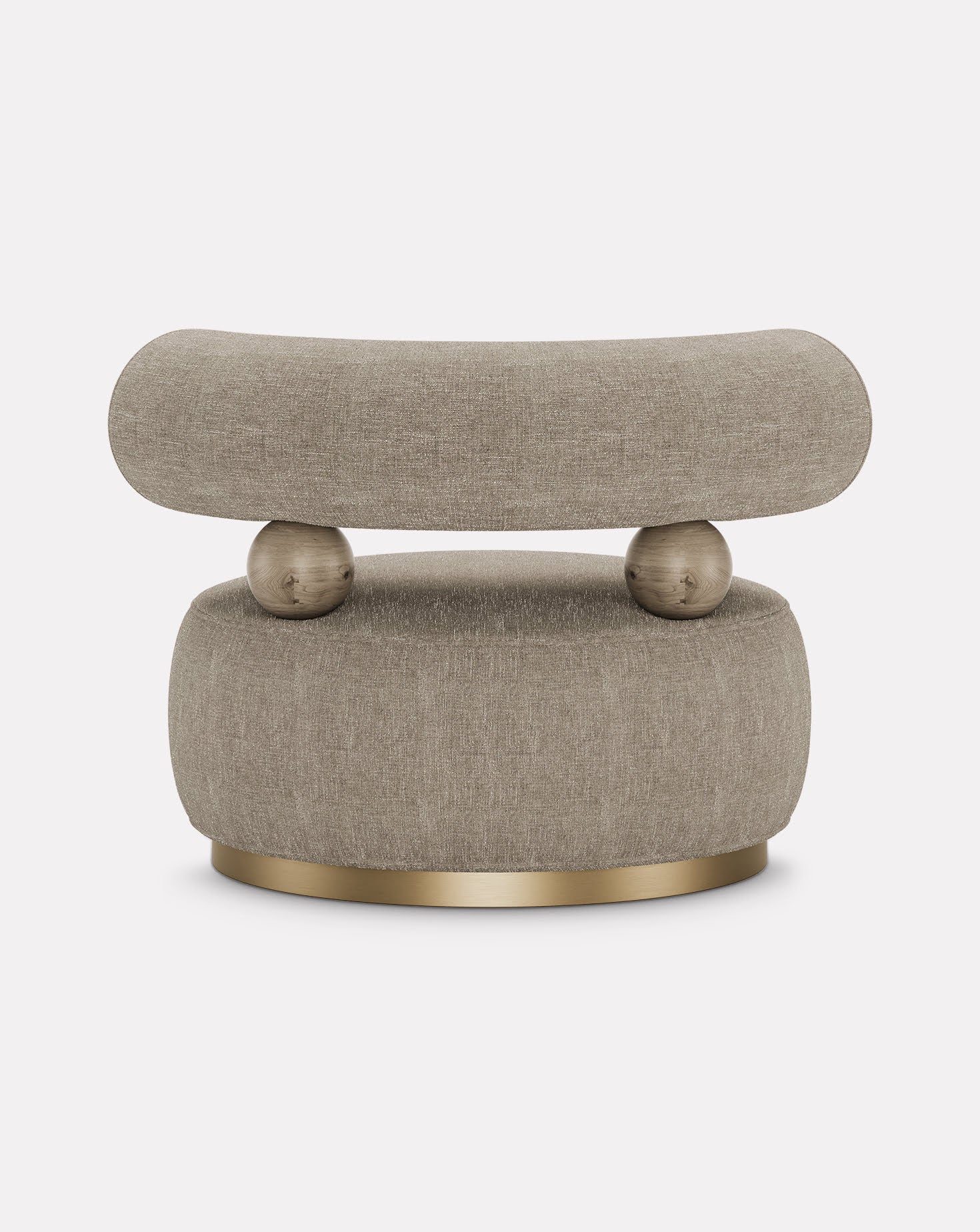Aretha Brushed Brass Armchair