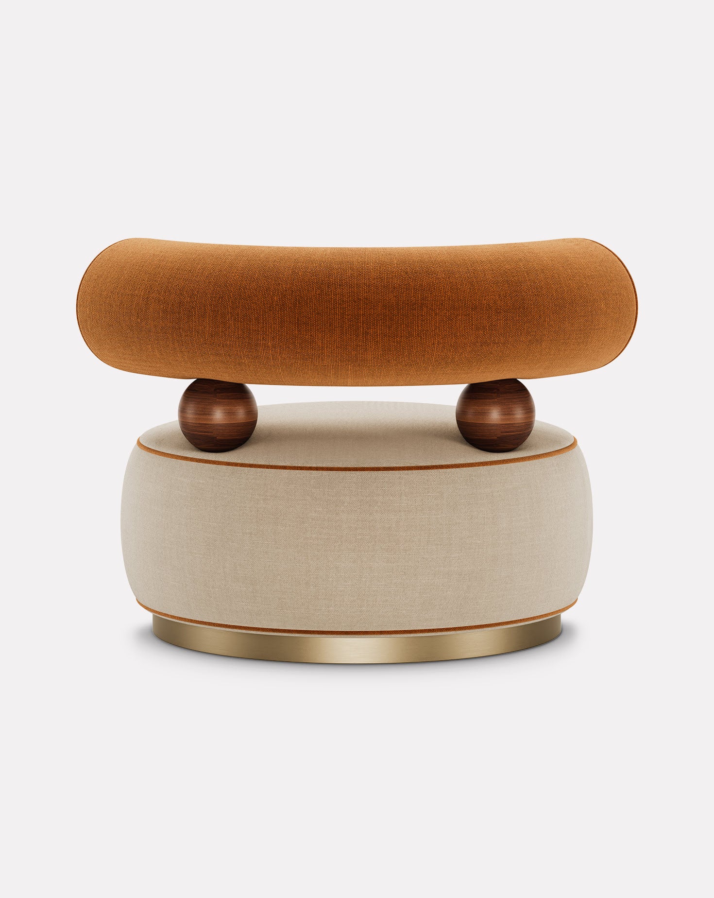 Aretha Brushed Brass Armchair
