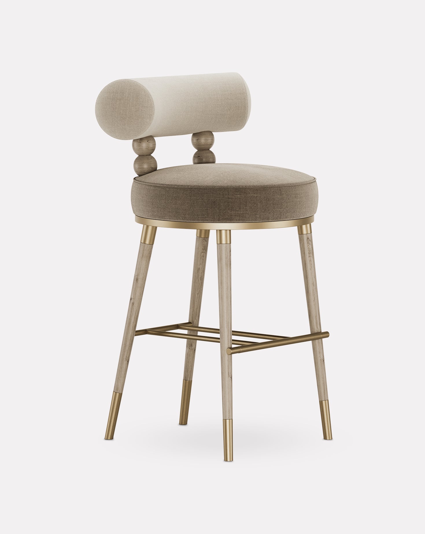 Aretha Ashwood and Brass Bar Stool