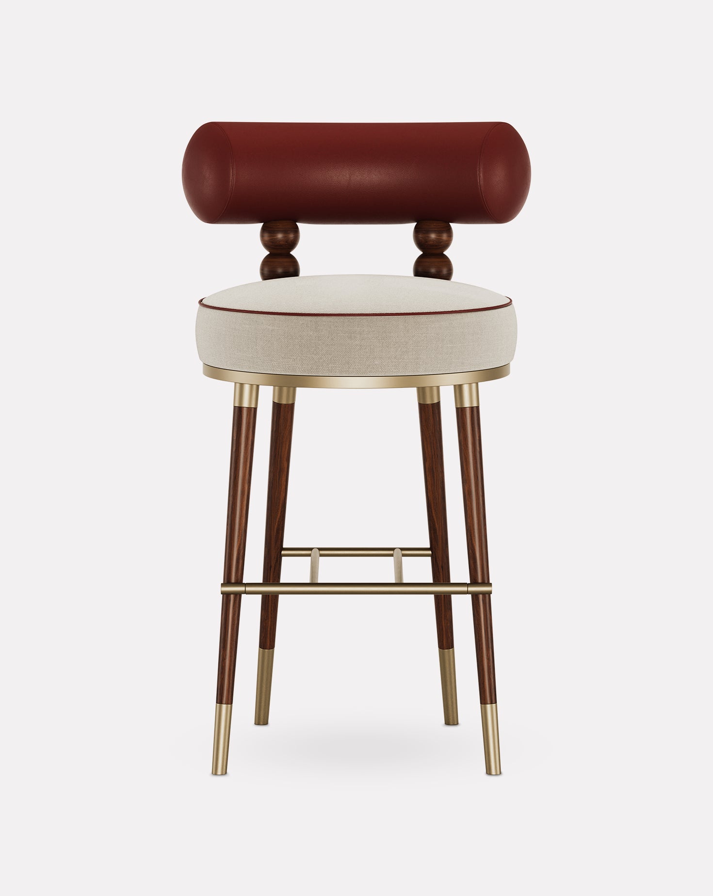 Aretha Ashwood and Brass Bar Stool