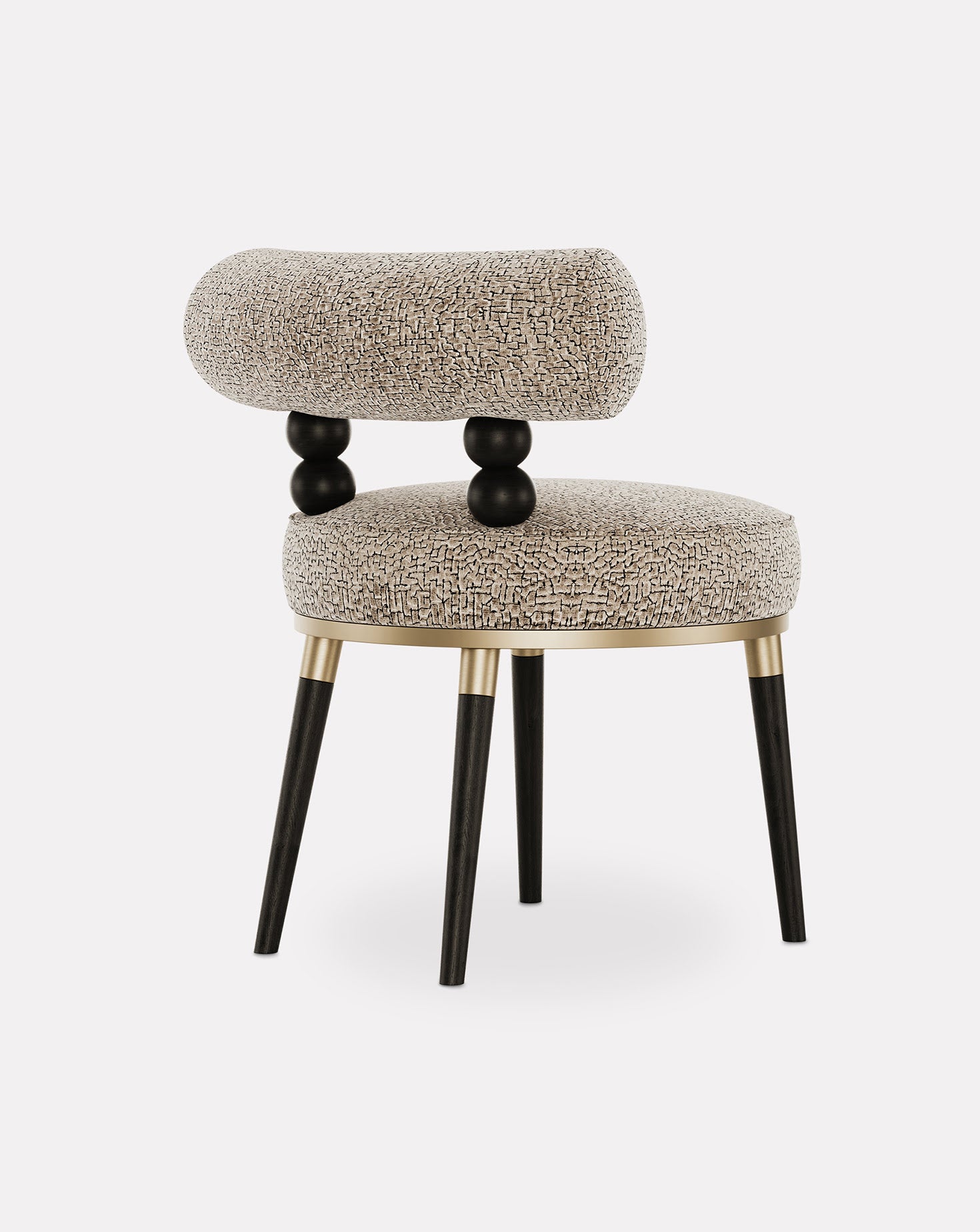 Aretha Brushed Brass Chair