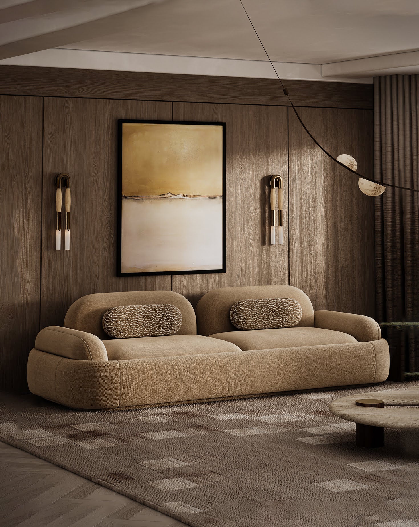 Banjo 300 Bouclé Fabric Sofa