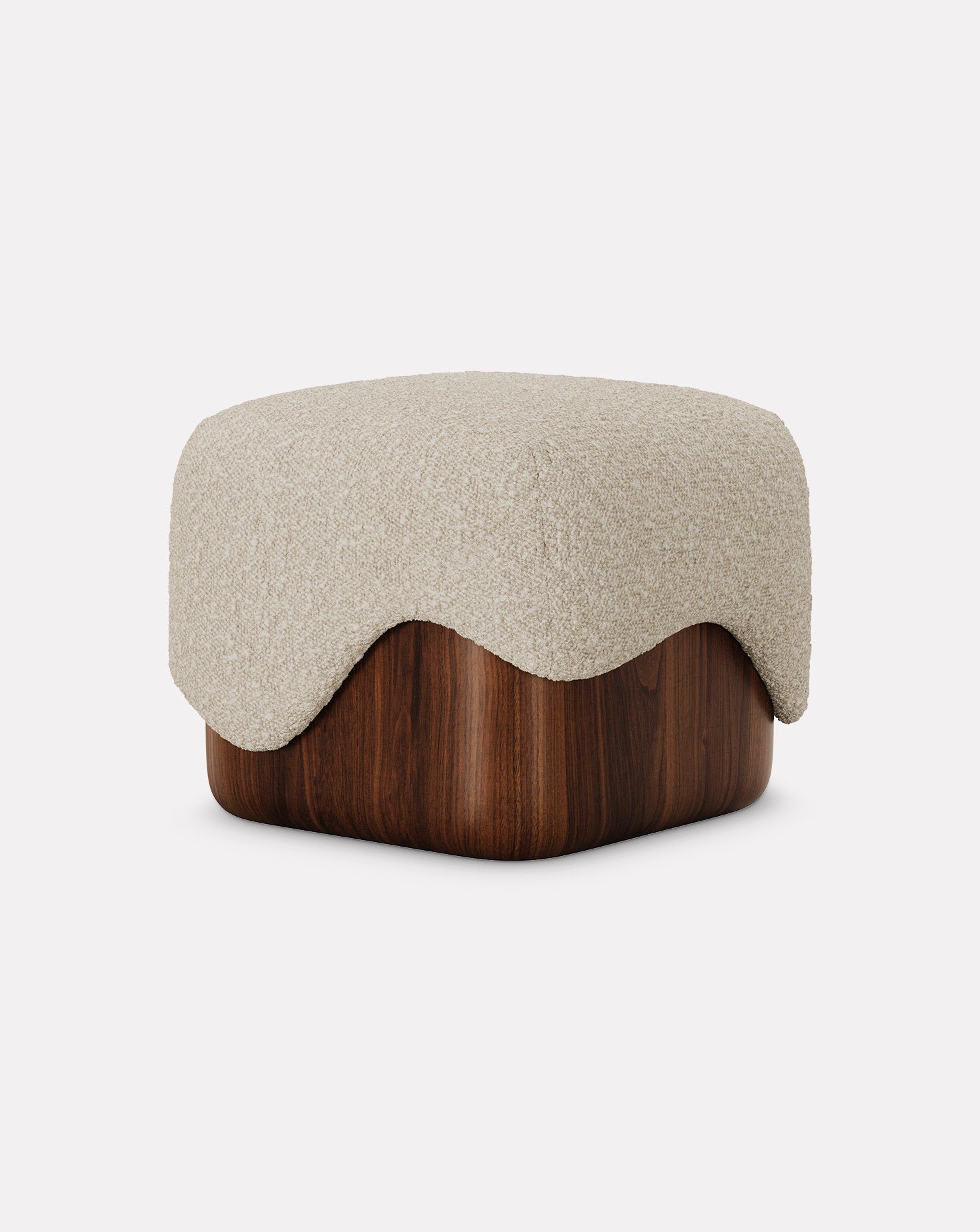 Caramelo Walnut Wood Stool