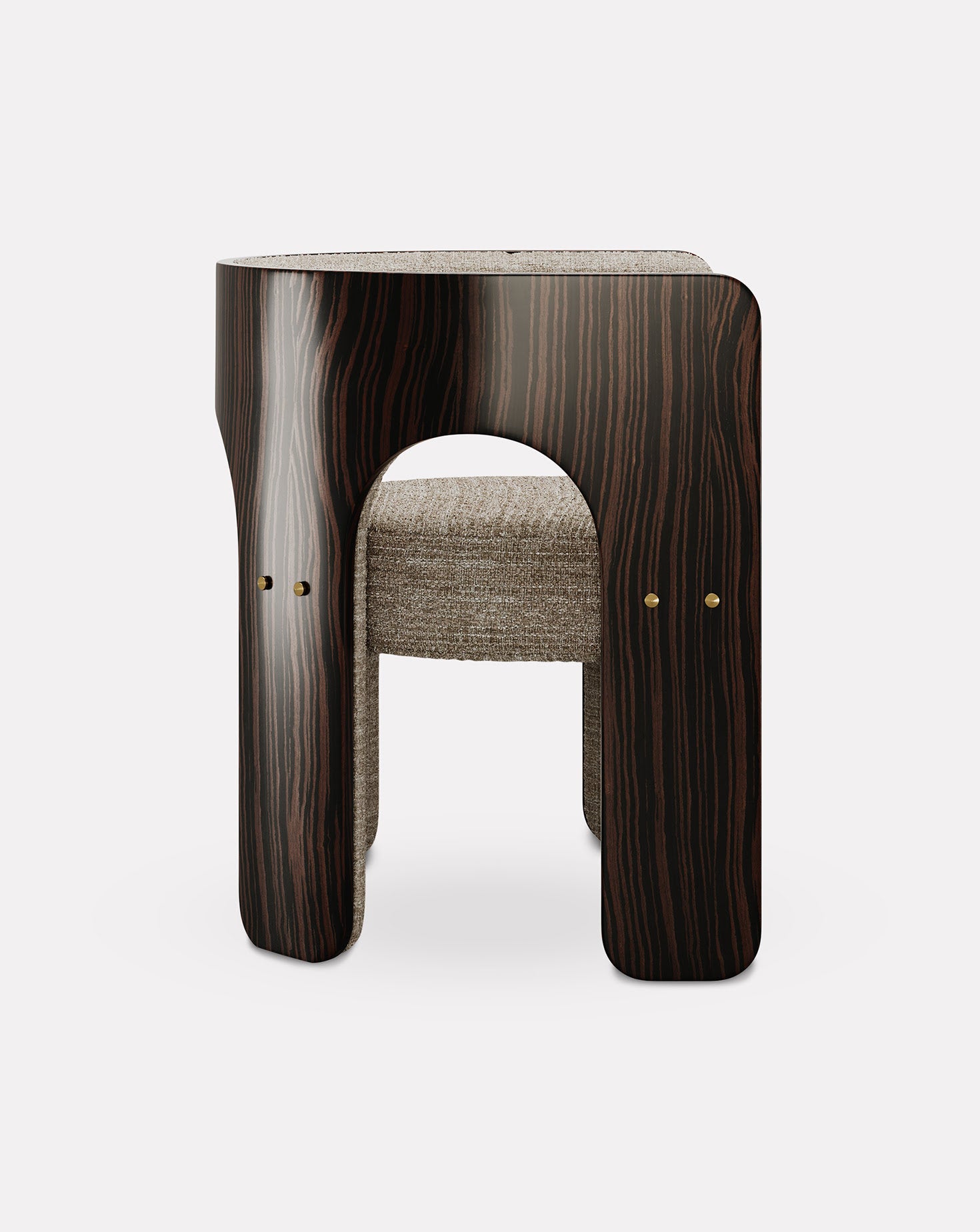 Robusta Brushed Brass Chair