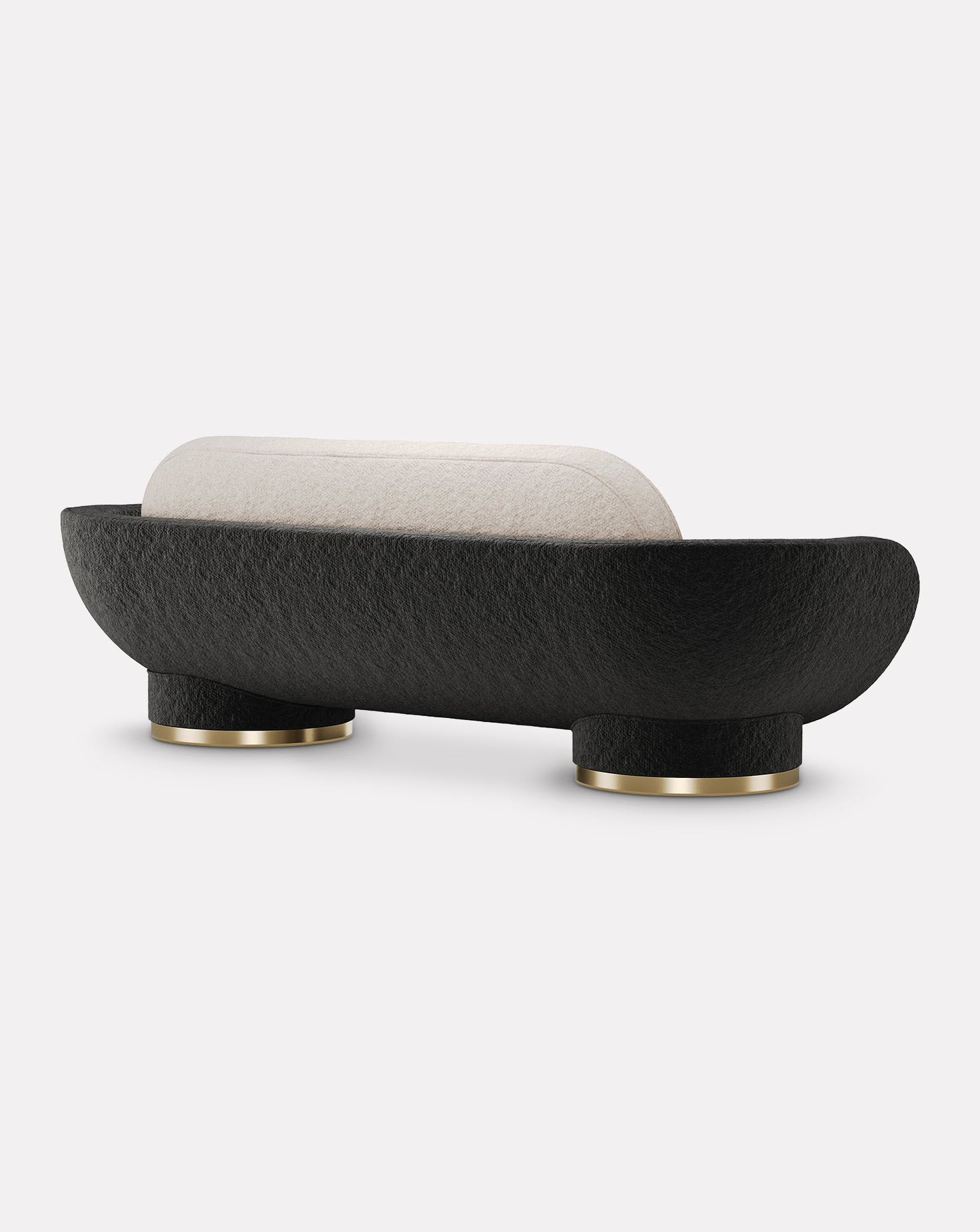 Conde 280 Boucle and Brass Sofa
