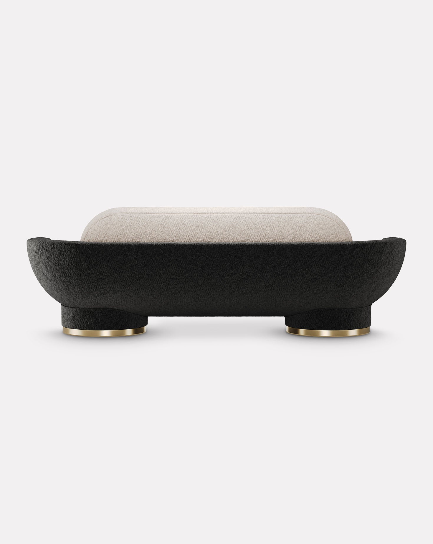 Conde 280 Boucle and Brass Sofa