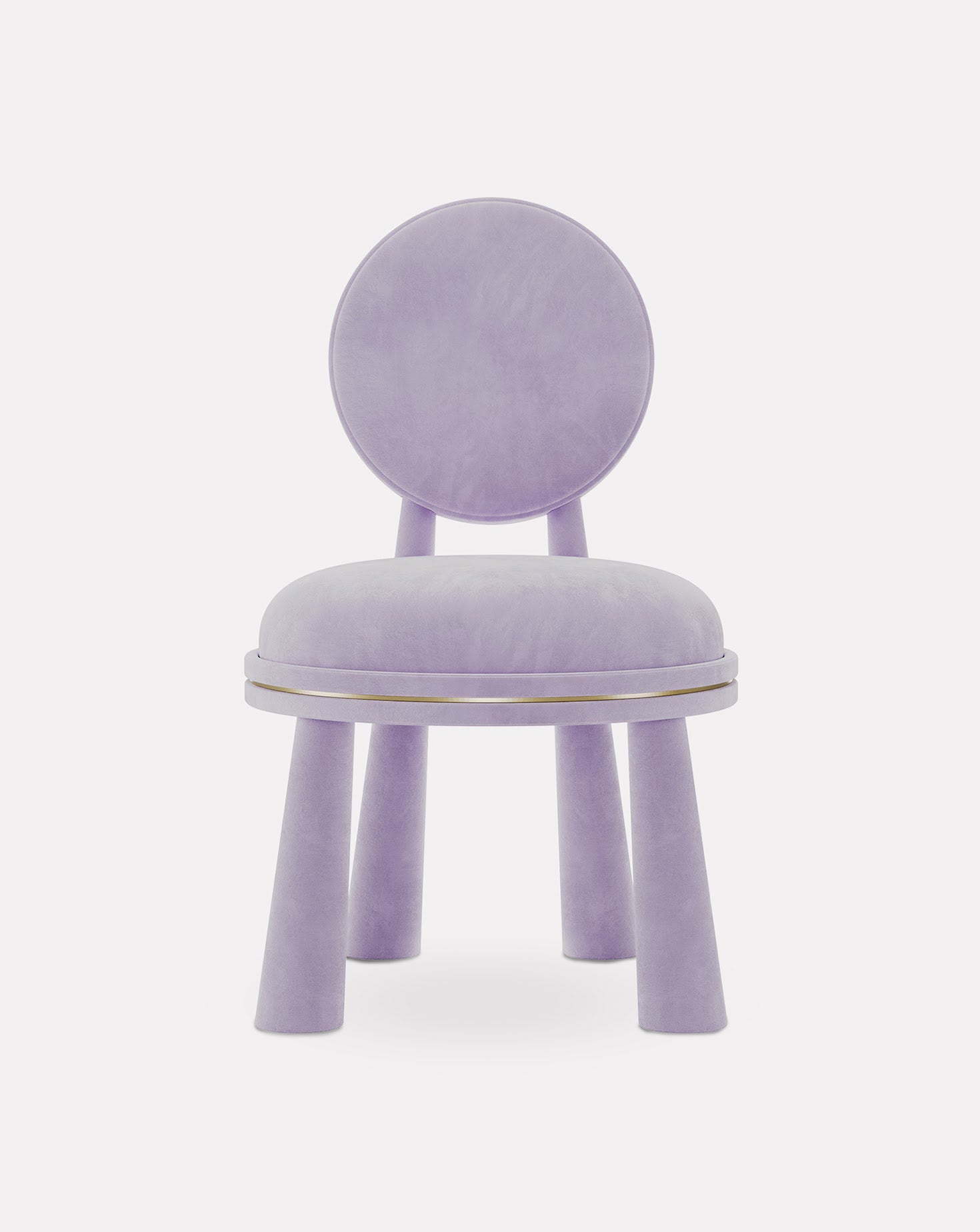 Mouline Brushed Brass Chair