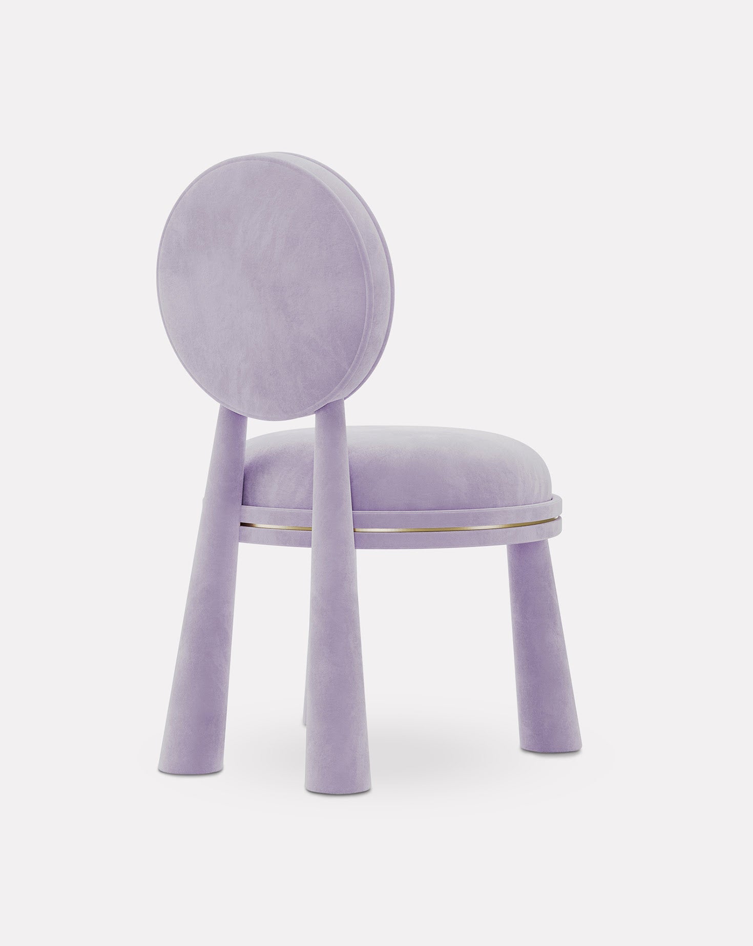 Mouline Brushed Brass Chair