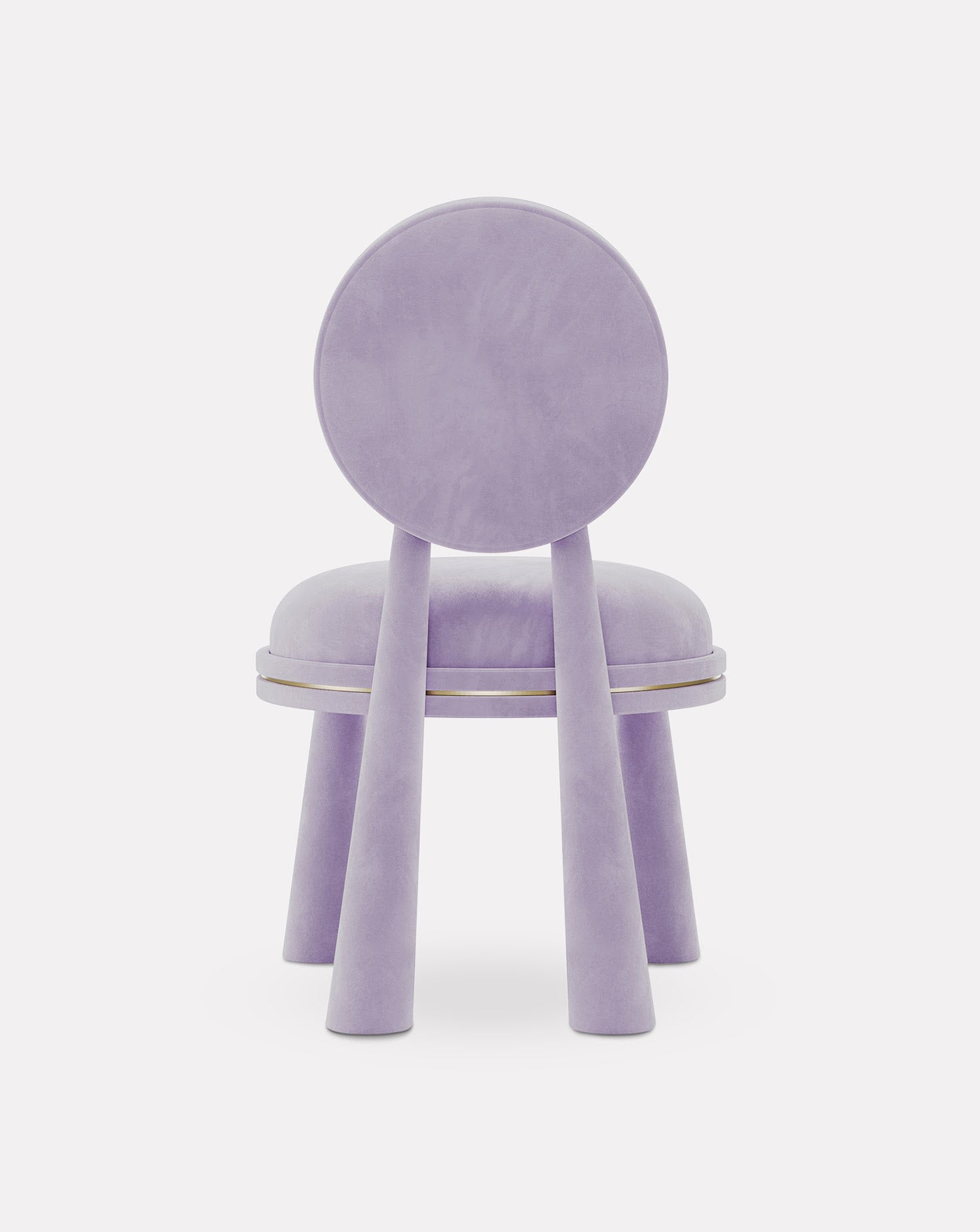 Mouline Brushed Brass Chair