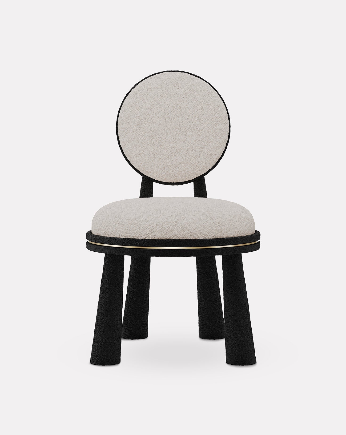 Mouline Brushed Brass Chair