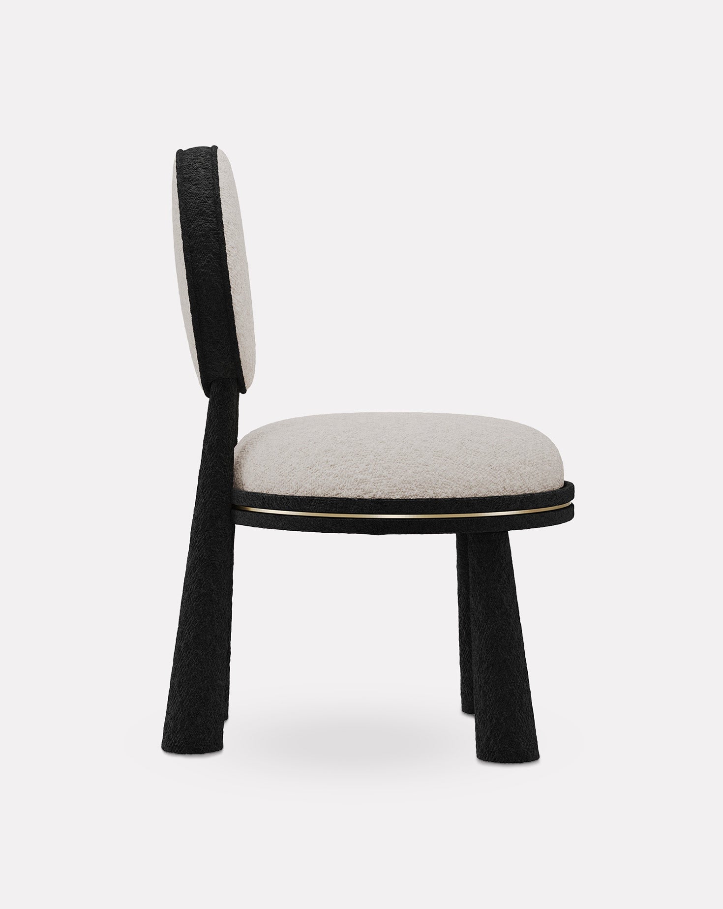 Mouline Brushed Brass Chair