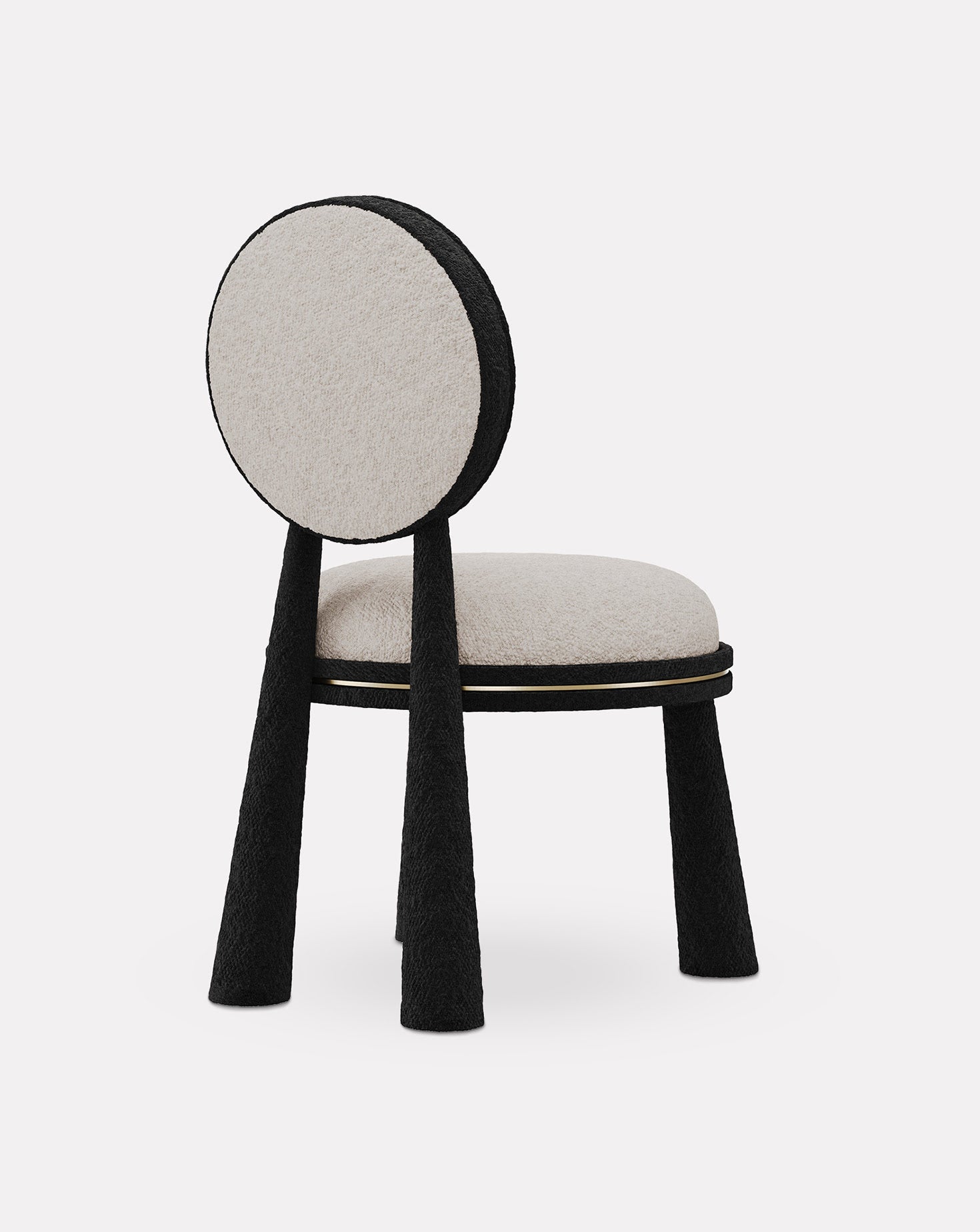 Mouline Brushed Brass Chair