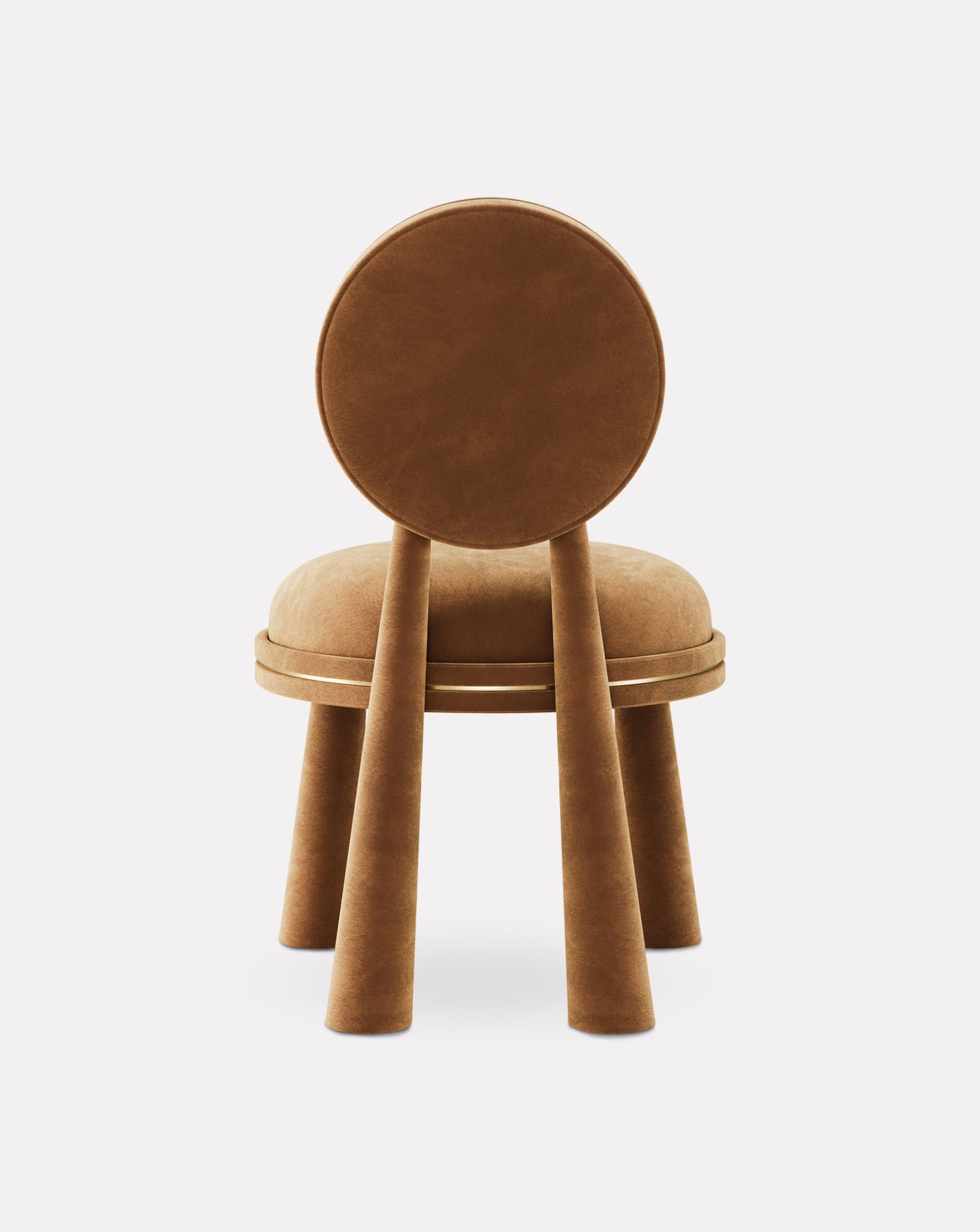Mouline Brushed Brass Chair