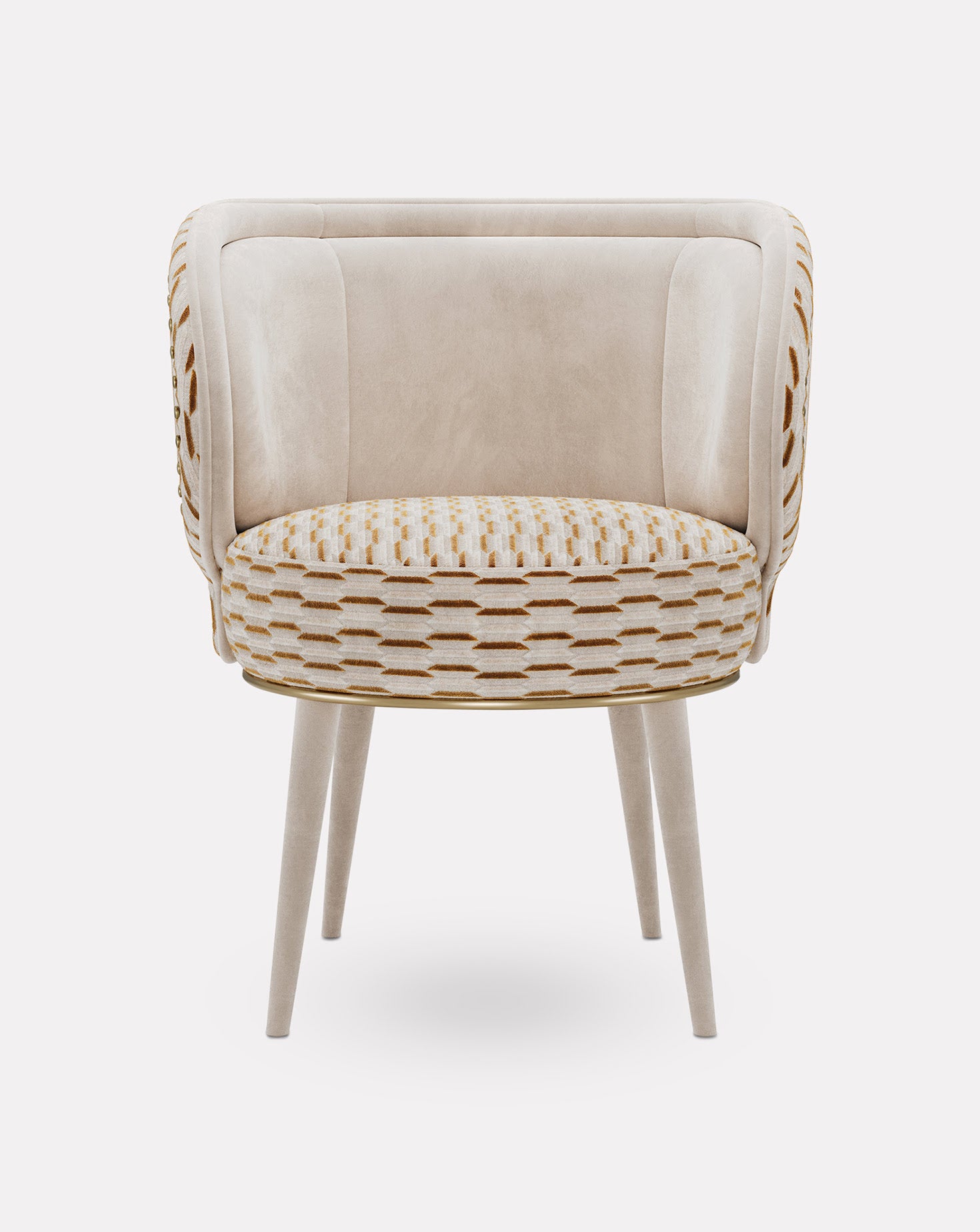 Valentina Brushed Brass Chair