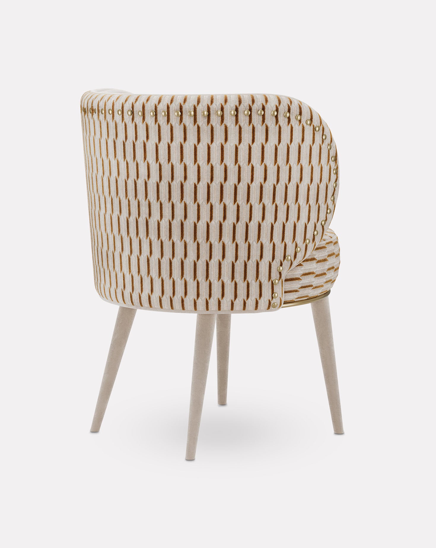 Valentina Brushed Brass Chair
